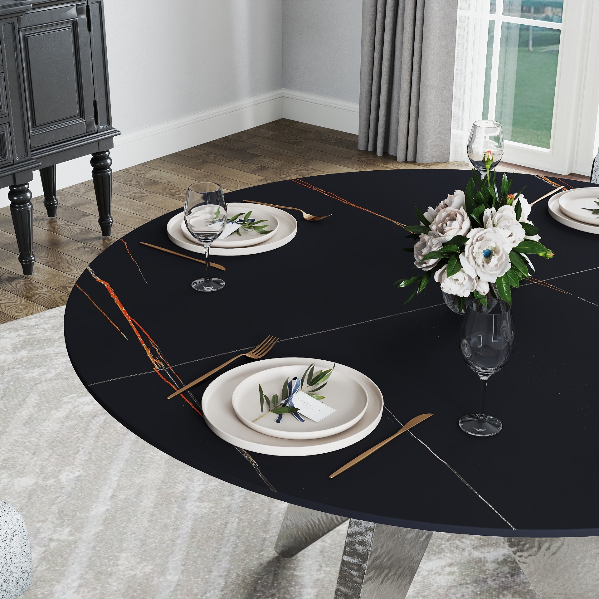 BuotiqHom DH-AT-135B-8S Dining-Tables - View #4
