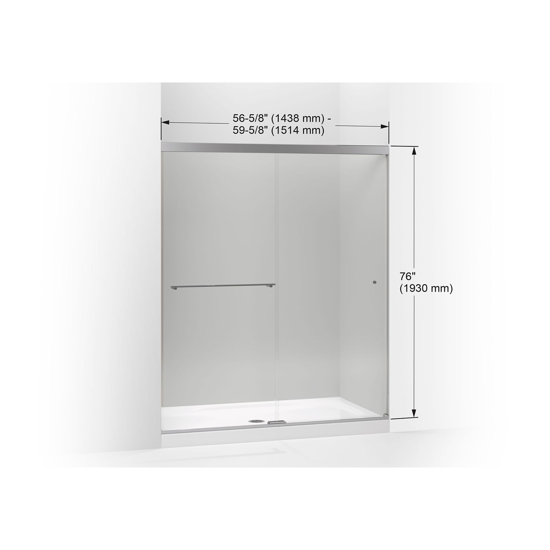 KOHLER 707206-L-ABZ Shower-Doors - View #2
