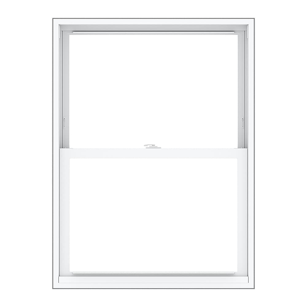 Pella 250 Series 27-1/2-in x 53-1/2-in White Vinyl Replacement Double ...