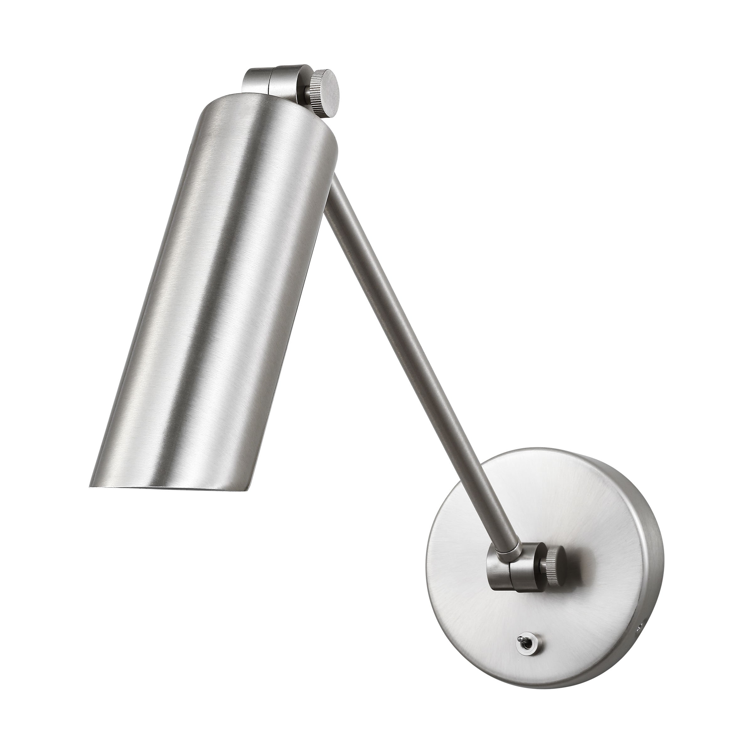 Scott Living DJW1121BS Frasar 4.75-in W 1 -Light Brushed Nickel Wall Sconce