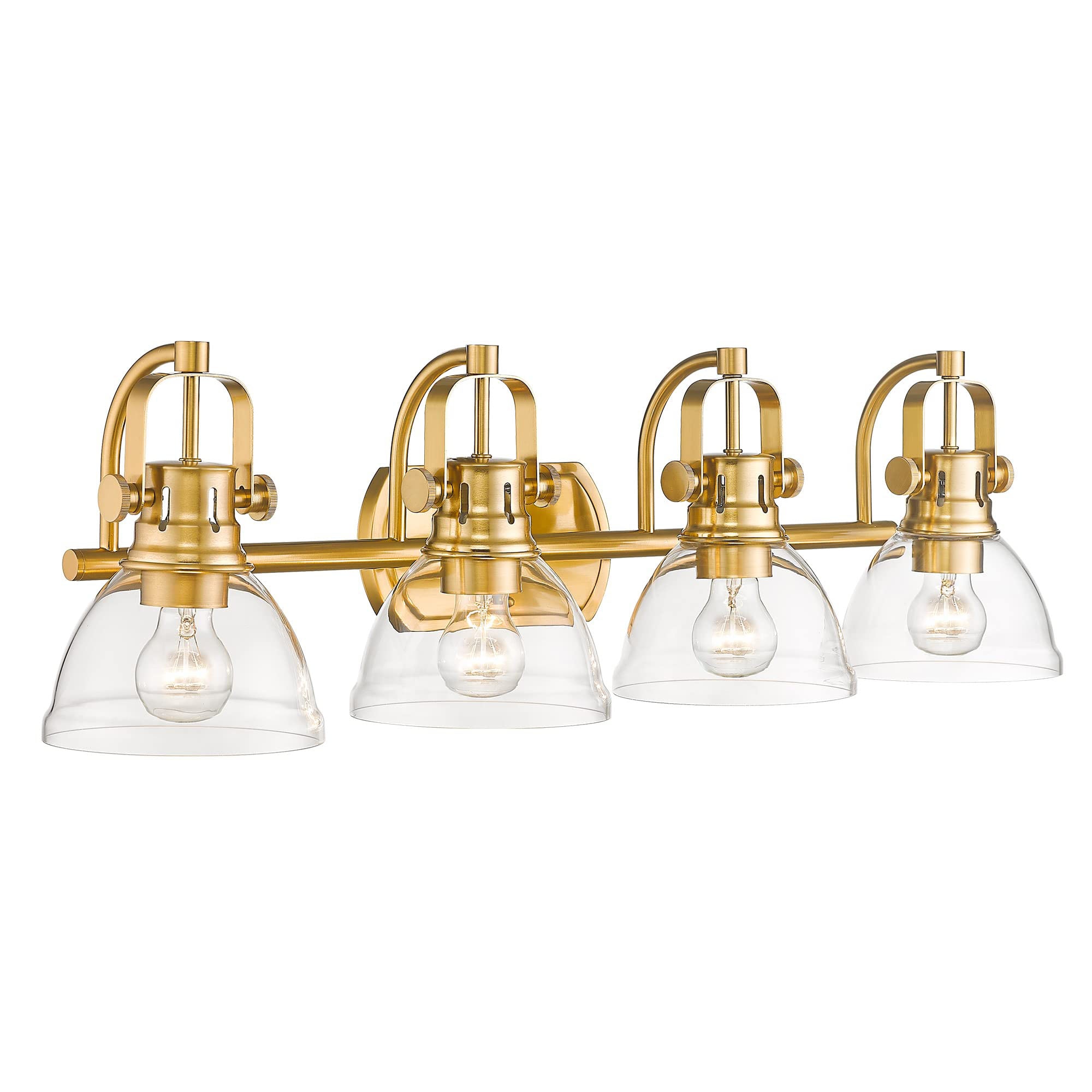 LTMATE LSZY50B-4W BG JAZAVA 31.3-in 4 -Light Polished Gold Modern/contemporary Vanity light