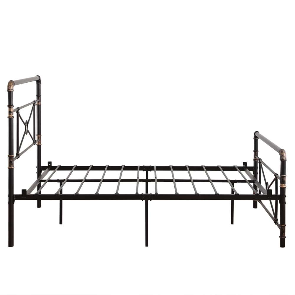 Winado Bed Frame Black Queen Metal Bed Frame At Lowes.com