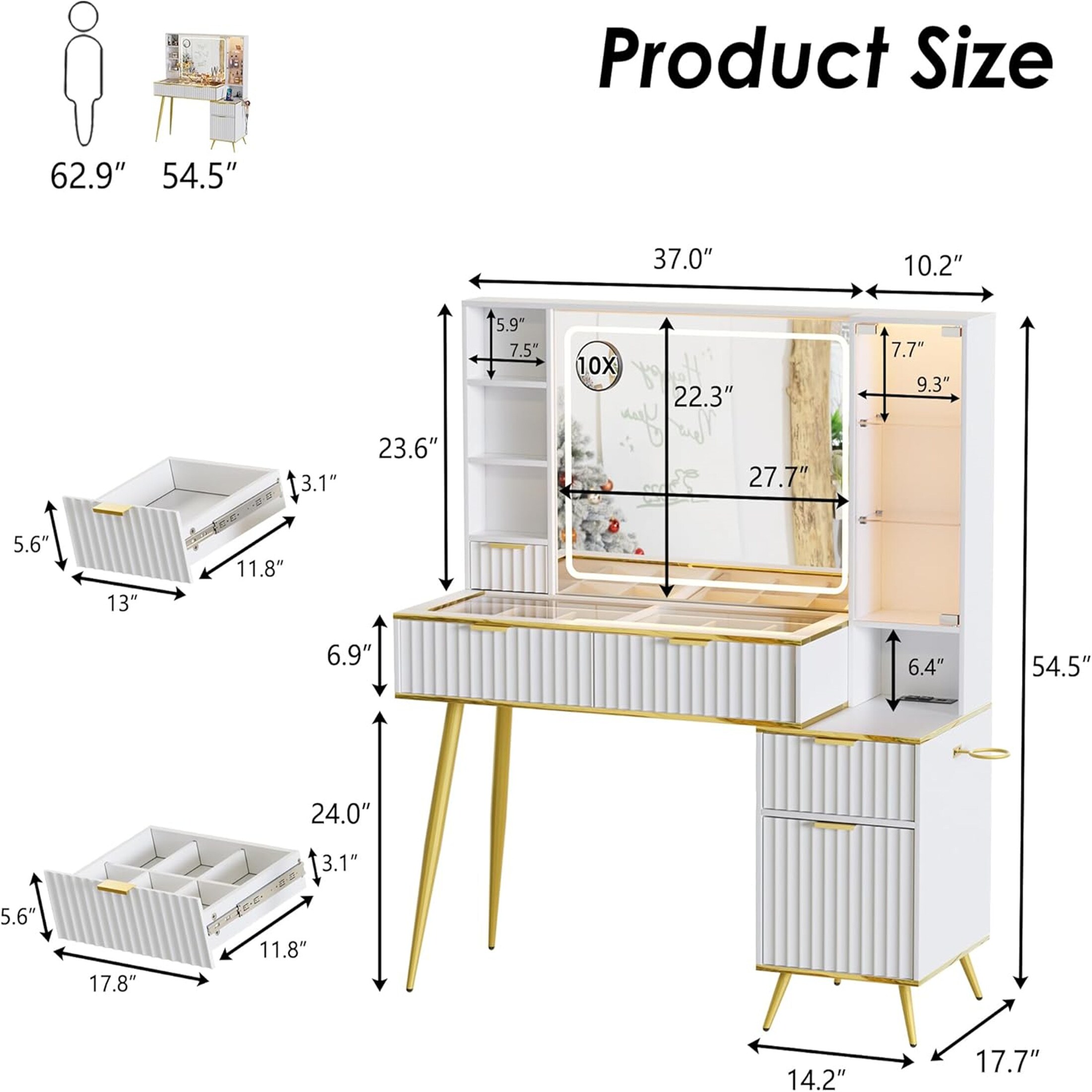 PAKASEPT TTB1050WXY241015 Bedroom-Vanities - View #3