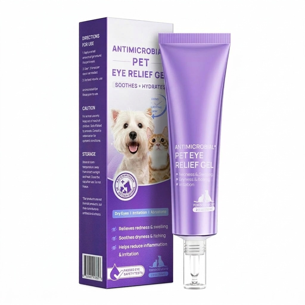 ITOPFOX -  Dog Eye Gel for Eye Infection Treatment and Relief for Dogs Cats Horses Moisturizes Dr...