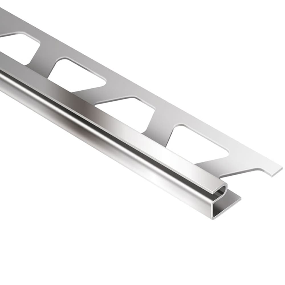 Schluter Systems E125D Deco 0.5-in W x 98.5-in L Stainless Steel Steel Border Tile Edge Trim