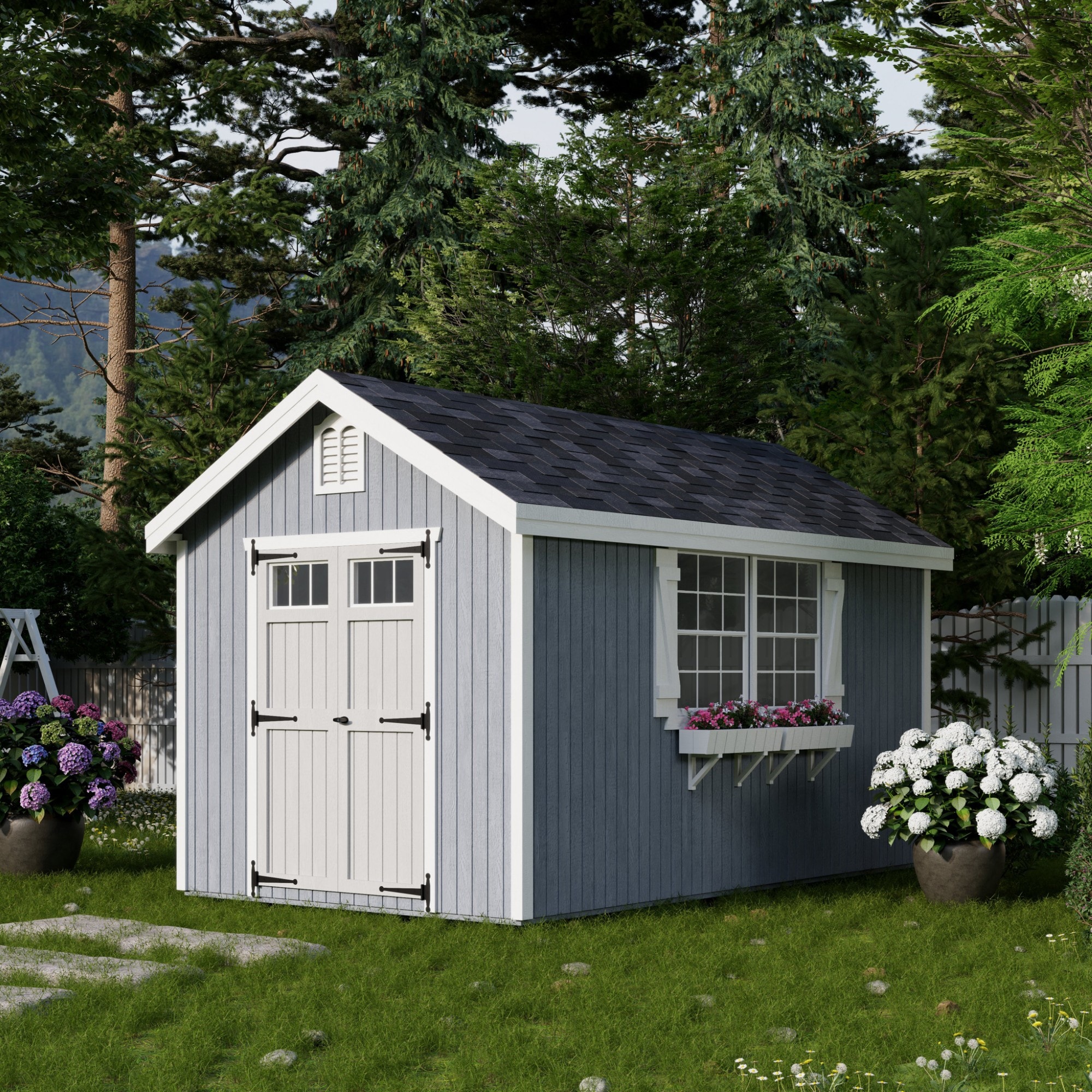 Little Cottage Co 8X14 WCGS-PC Wood-Storage-Buildings - View #2
