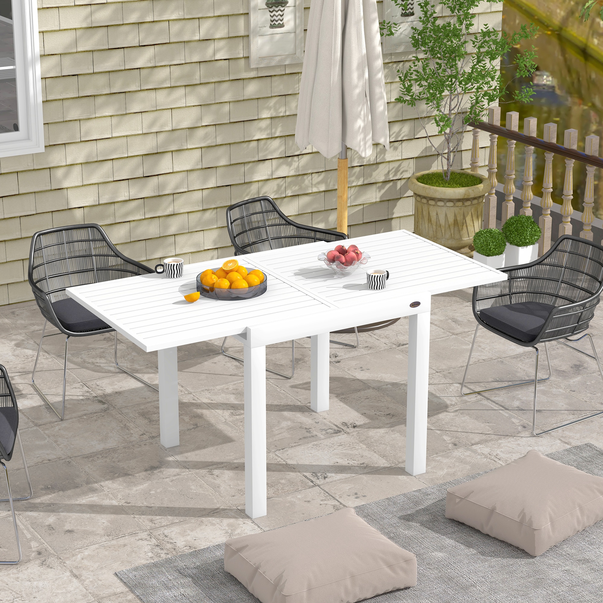 Outsunny 84G-393V00WT Patio-Tables - View #2