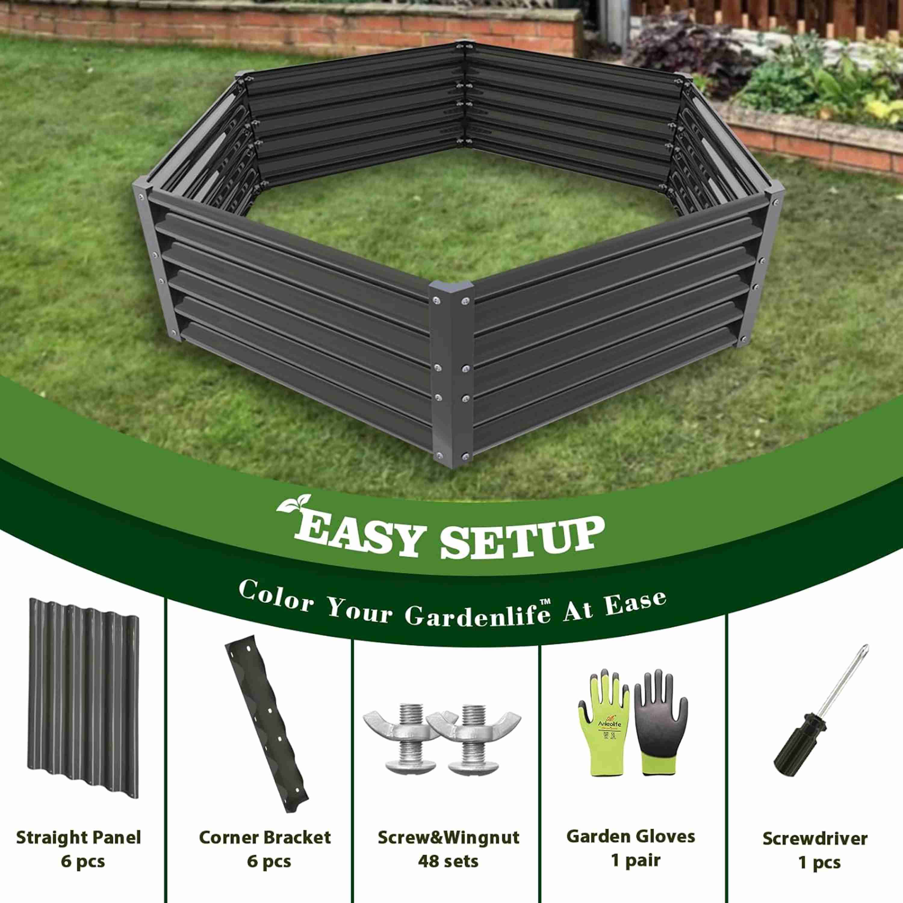 Runesay QCGABED04-01 Raised-Garden-Beds - View #5