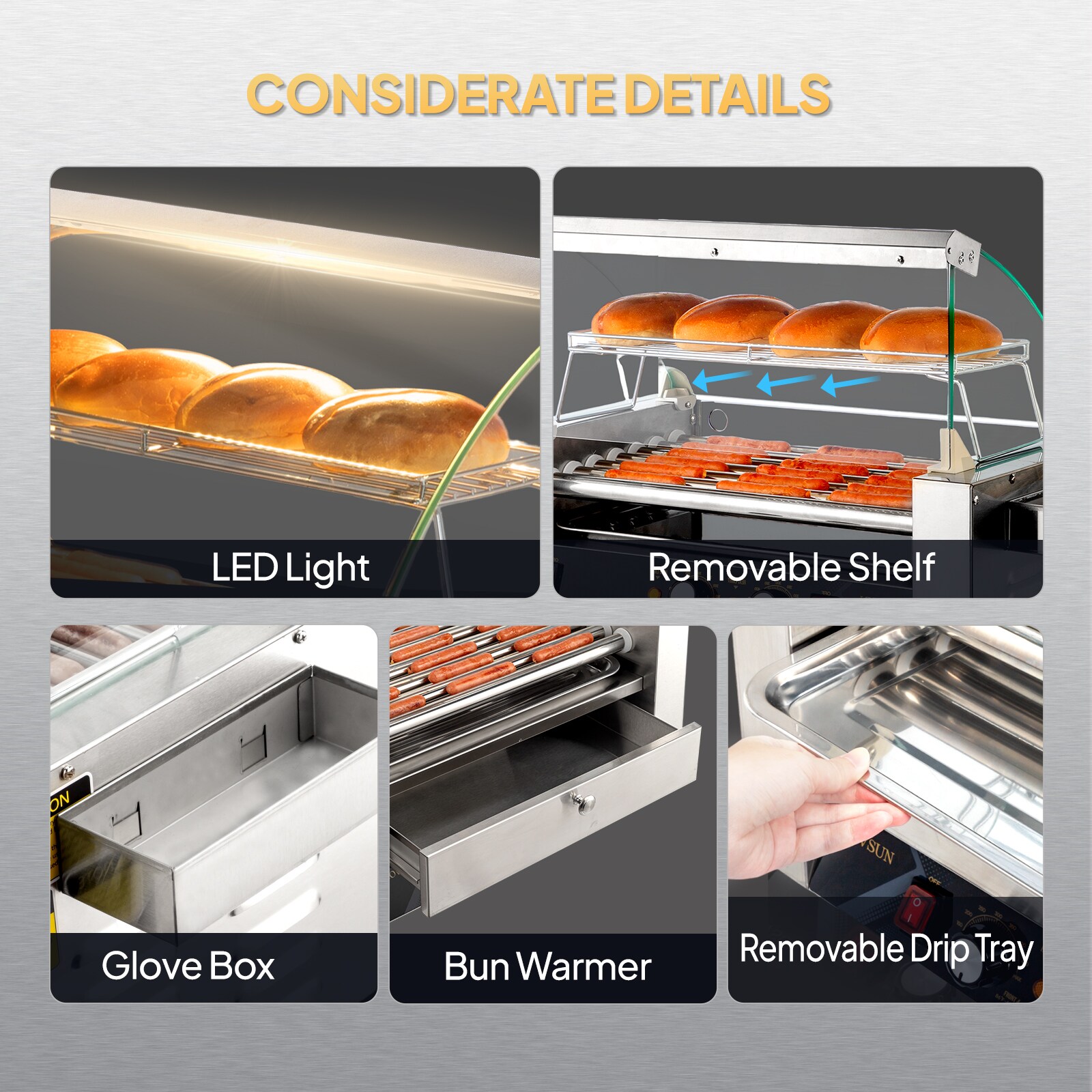ROVSUN LS-G66000182 Hot-Dog-Cookers - View #4