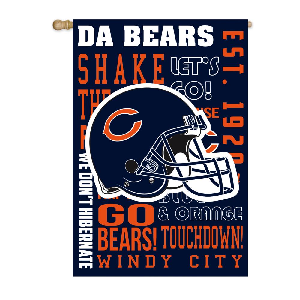 Chicago Bears Football Team Helmet Logo Poster