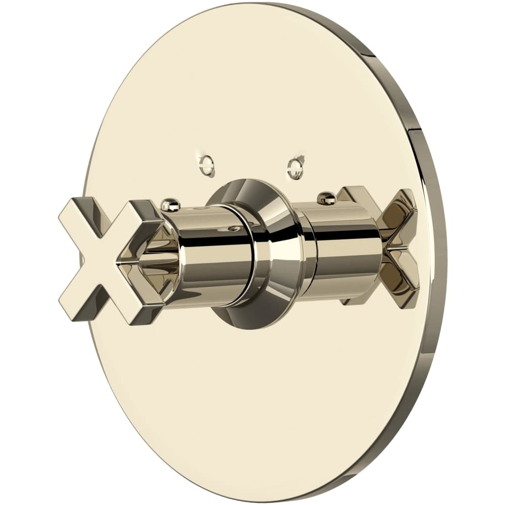 Rohl  A4214XM Lombardia Thermostatic Valve Trim Only with Single Cross Handle  Less Rough In
