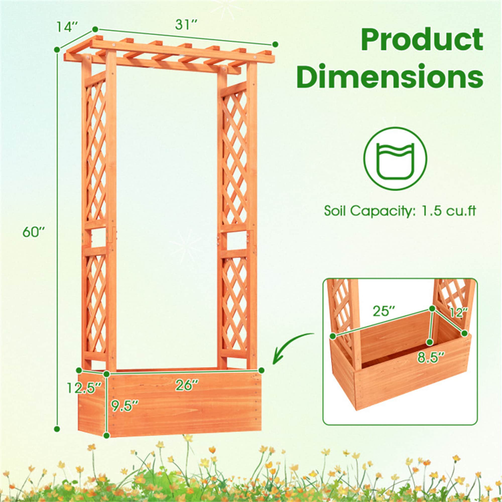BABOOM BOM-T4293OR-CO Raised-Planter-Boxes - View #4
