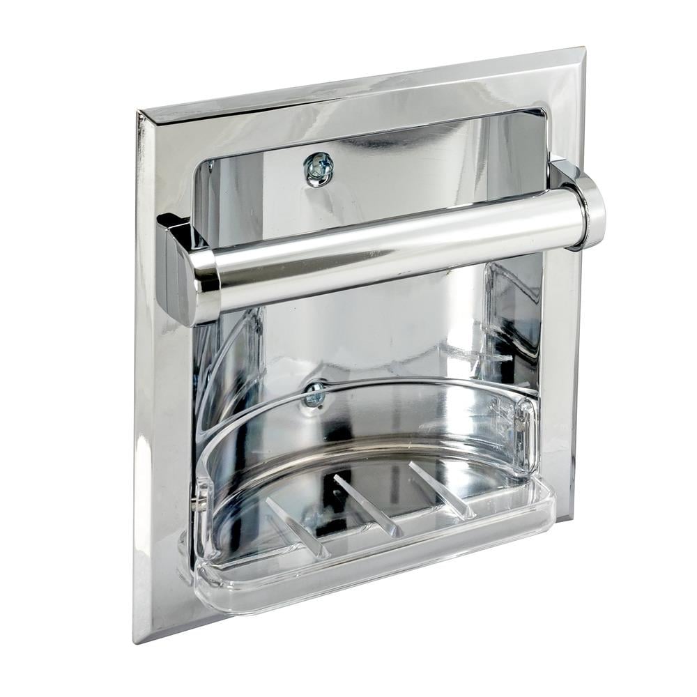 Moen Wall-Mount Soap Holder in Stainless Steel in the Soap Dishes