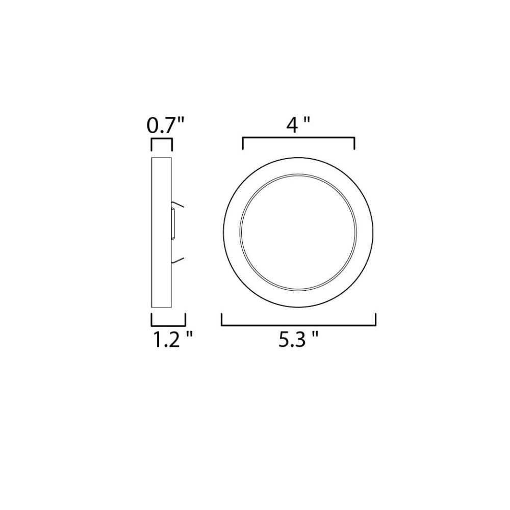Maxim Lighting 57690WTBK flushmounts - View #2