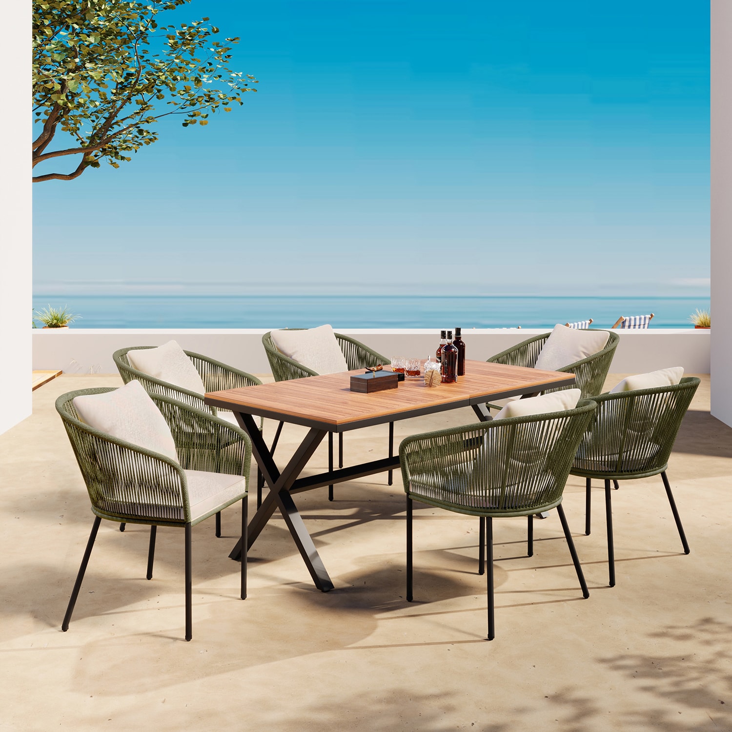 SINOFURN SYA380076BL Patio-Dining-Sets - View #3