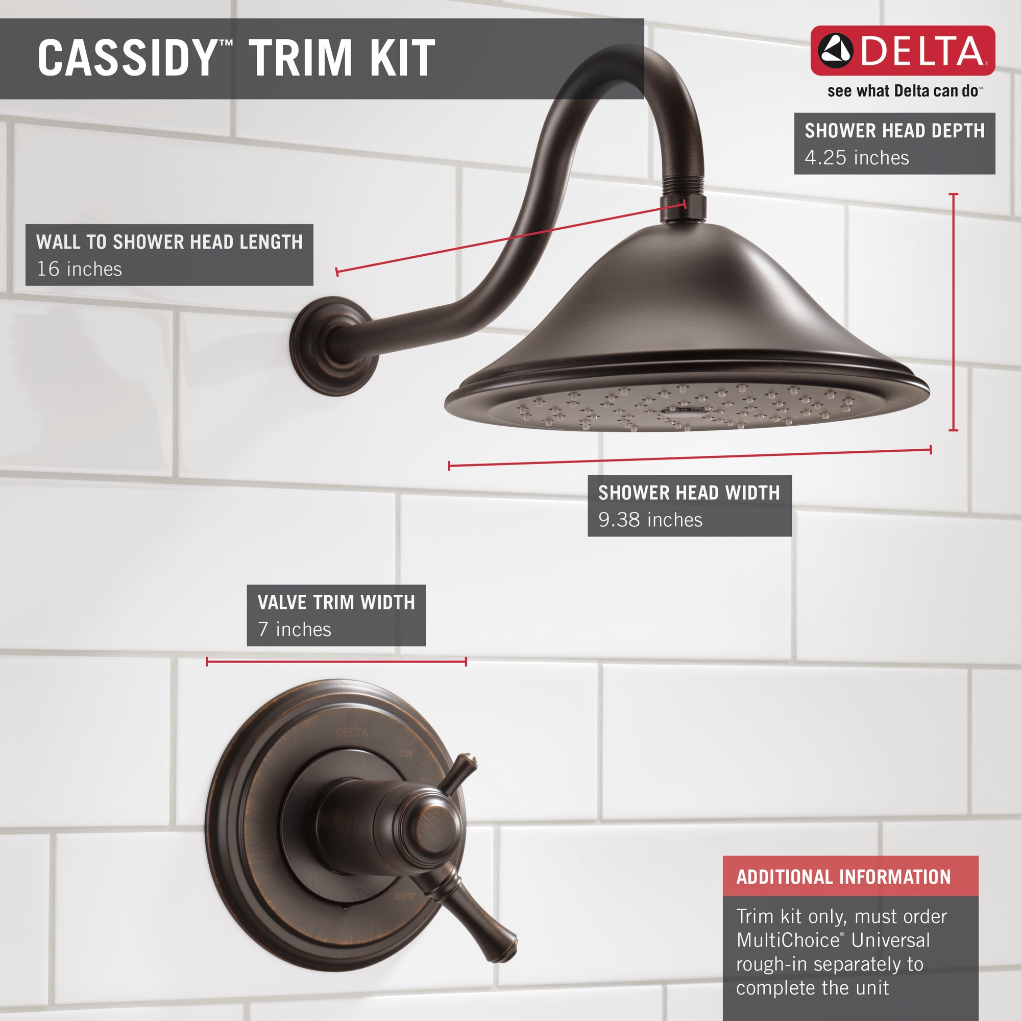 Delta T17T297-RB Tub-Shower-Faucets - View #4