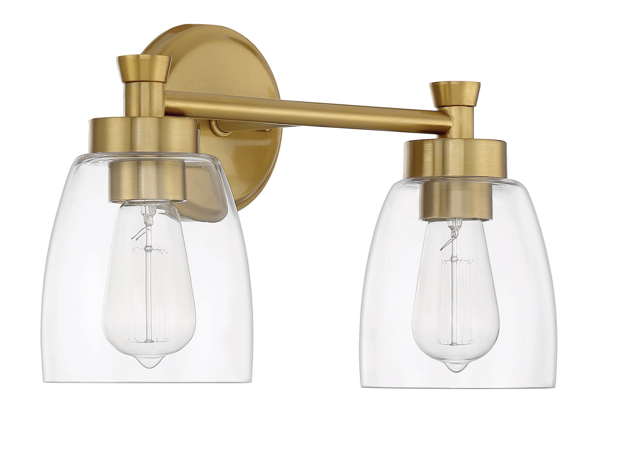 Craftmade 12716SB2 Henning 15.75-in 2 -Light Satin Brass Transitional Vanity light