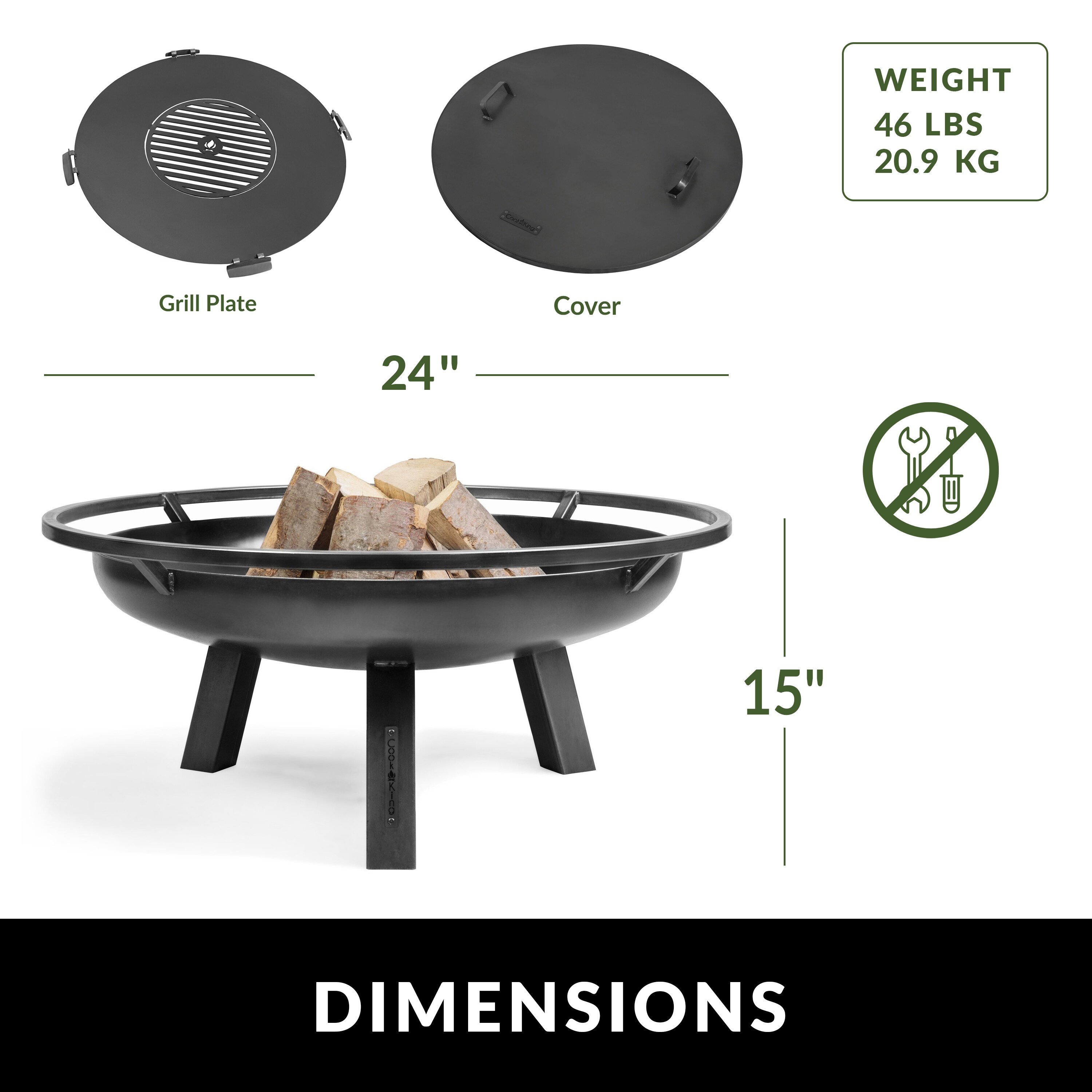 Good Directions 111265GC Outdoor-Woodburning-Firepits - View #5