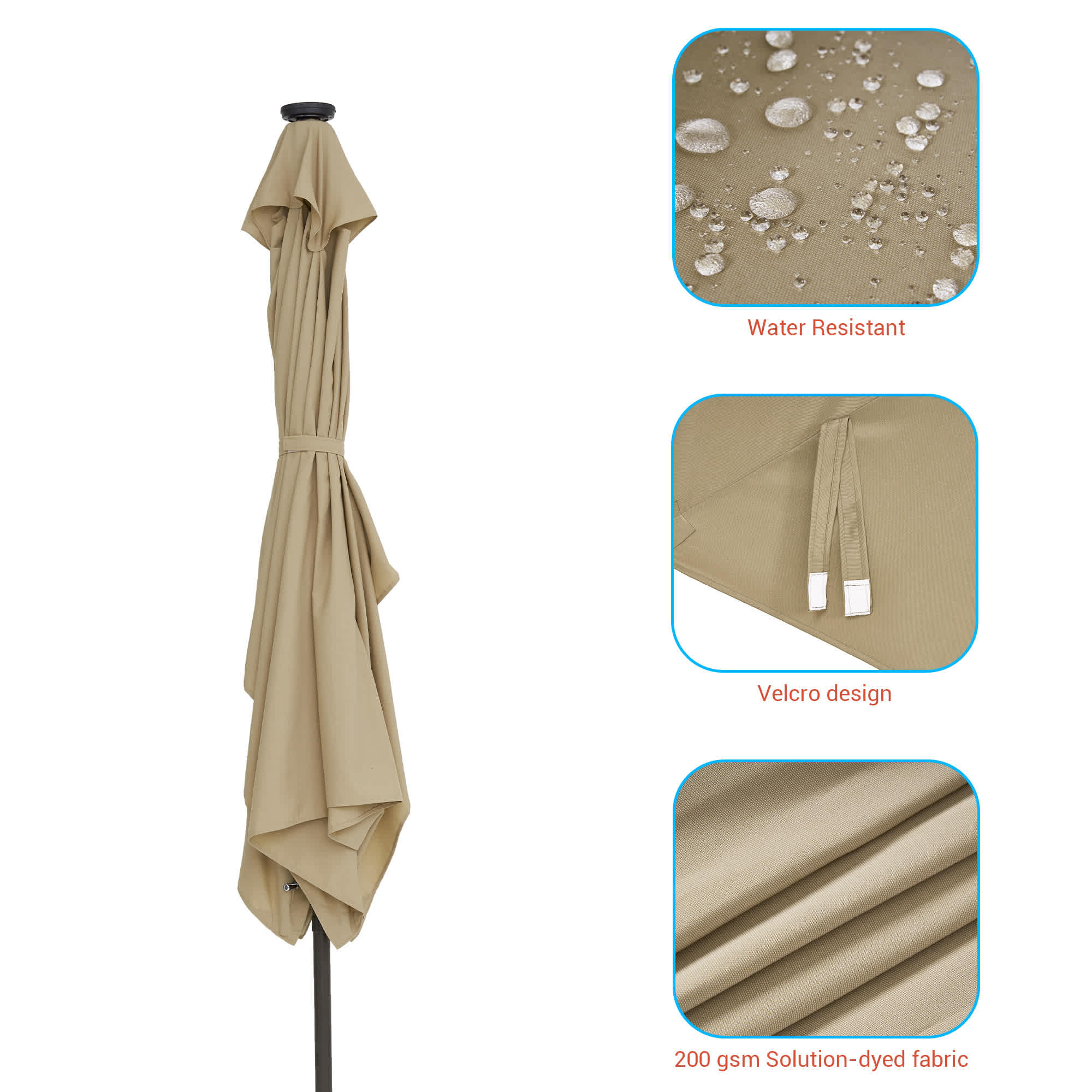 Aok Garden LWP-RLED300SD Umbrellas-2 - View #6