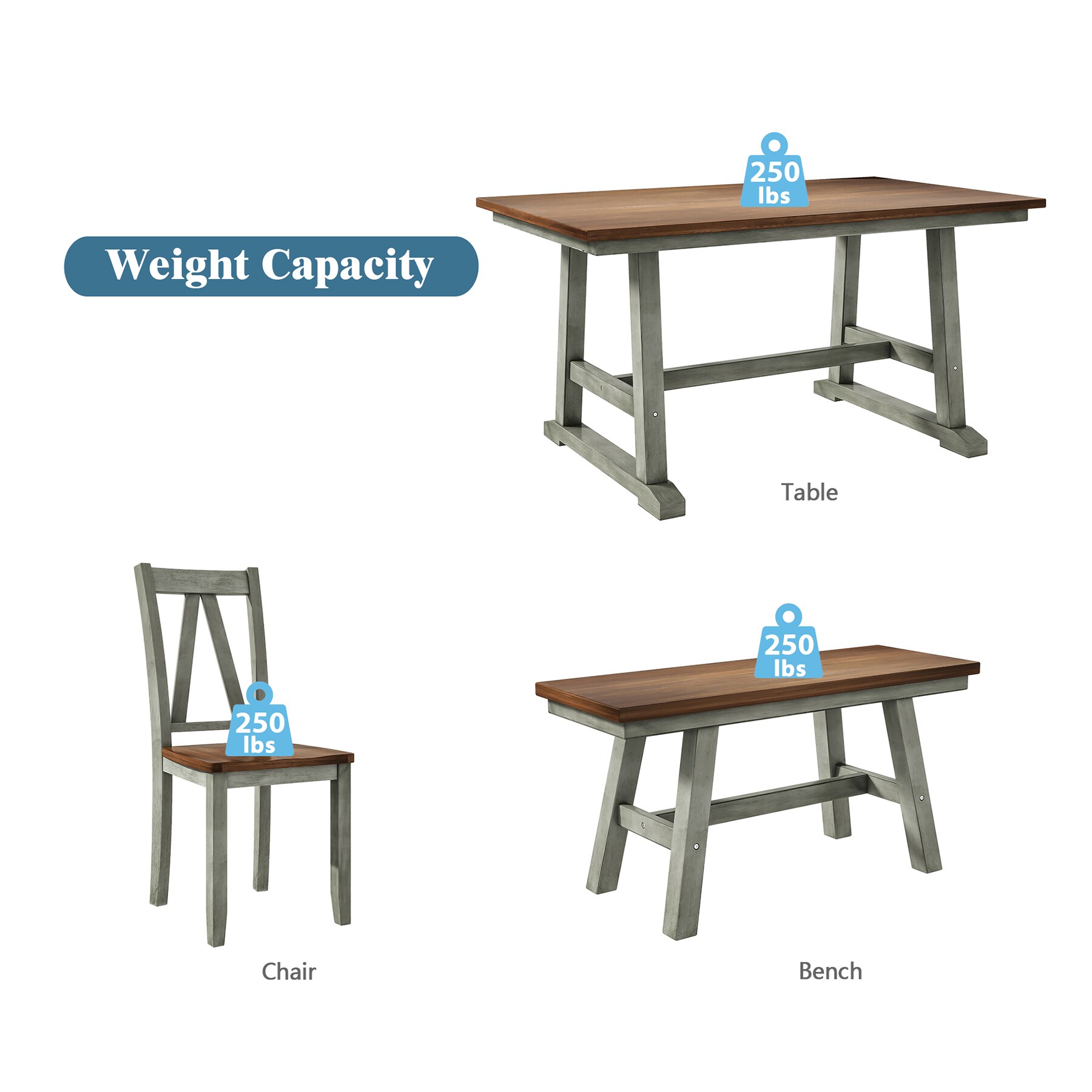 SINOFURN SYA330076GY Dining-Sets - View #6