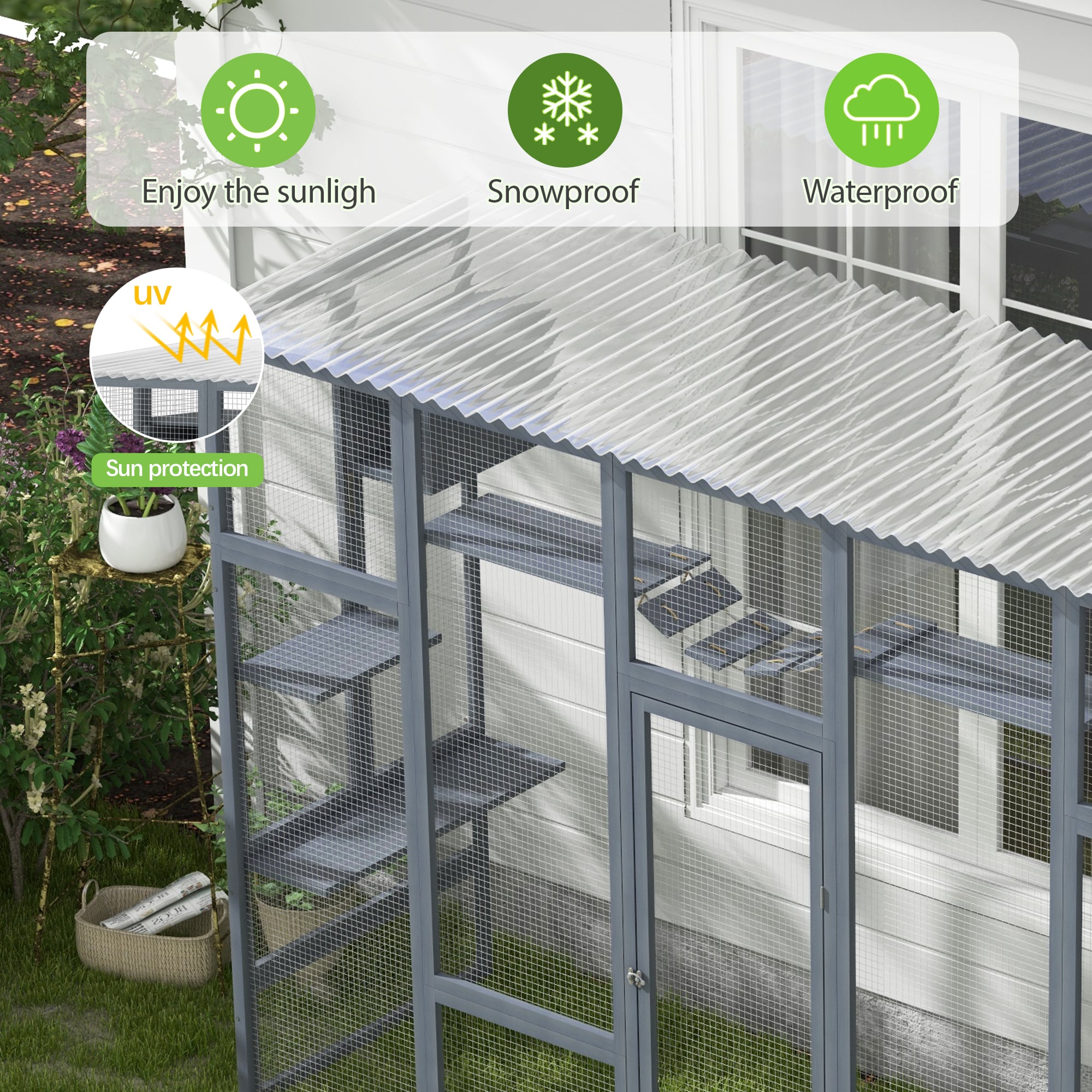 Coziwow Wood Indoor/Outdoor Any Cat House CW12X0628-L02 at Lowes.com