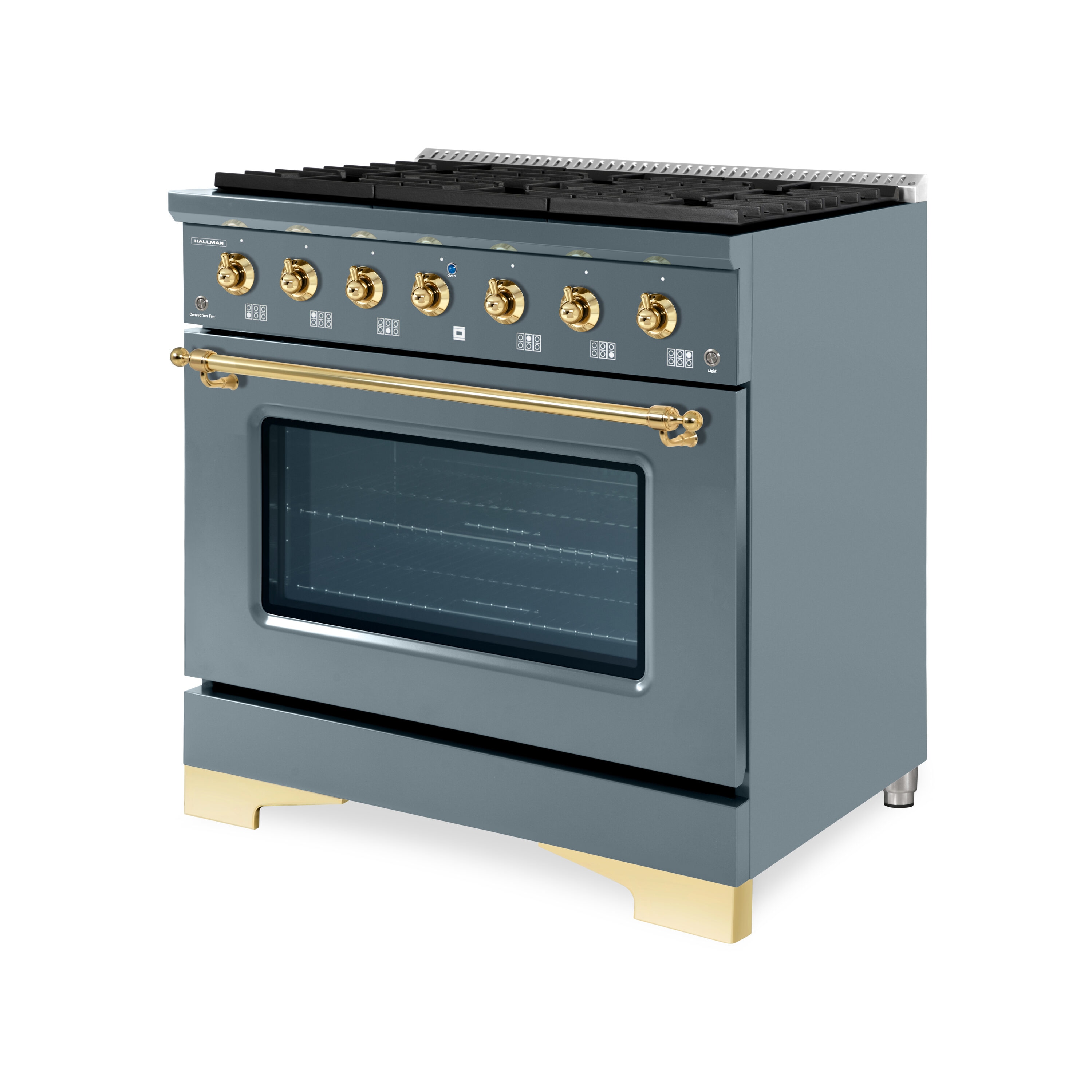 Hallman HCLRG36BSGR Freestanding-Gas-Ranges - View #2