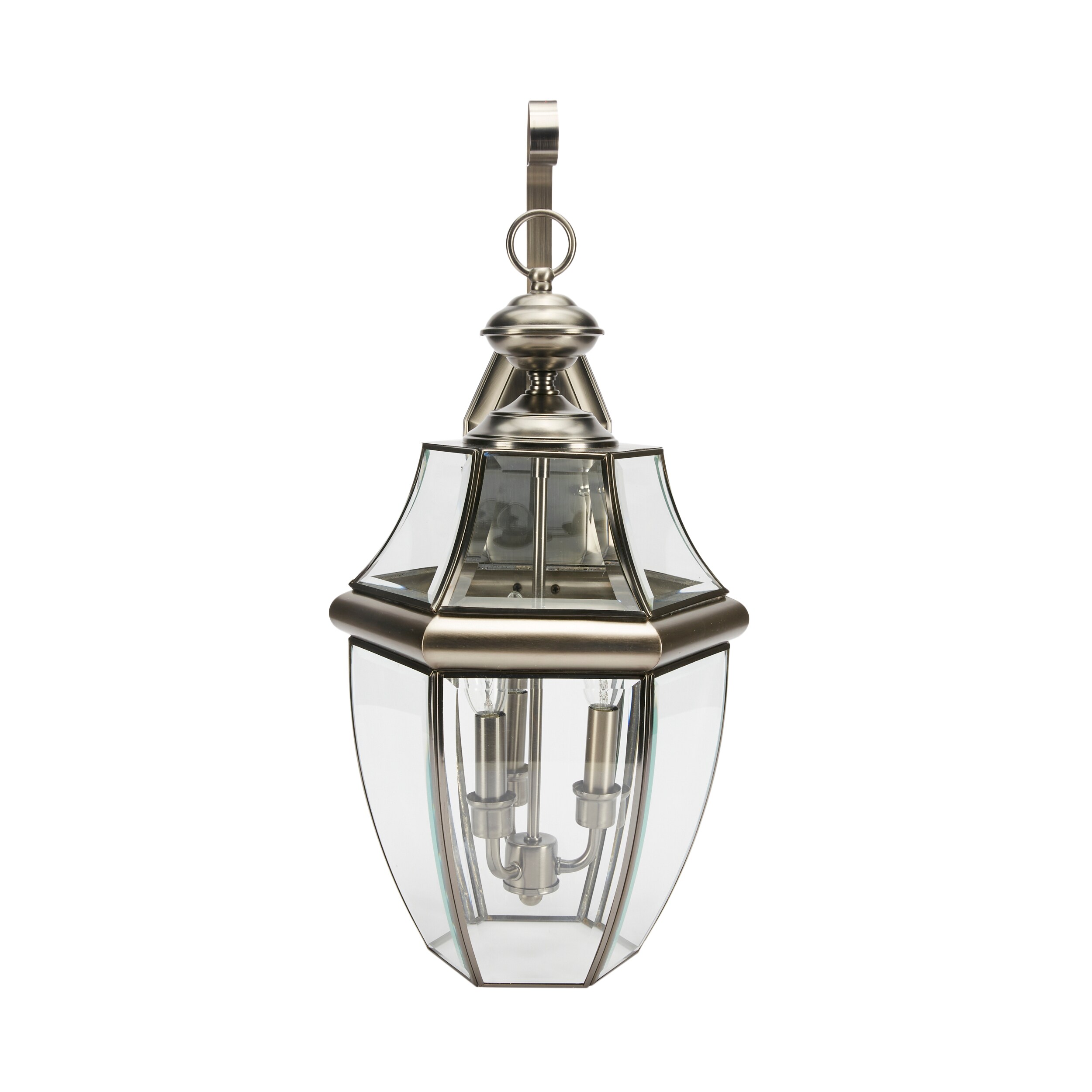 Generation Lighting 8040-965 Lancaster 3 -Light 23-in H Antique Nickel Hardwired Outdoor Wall Light