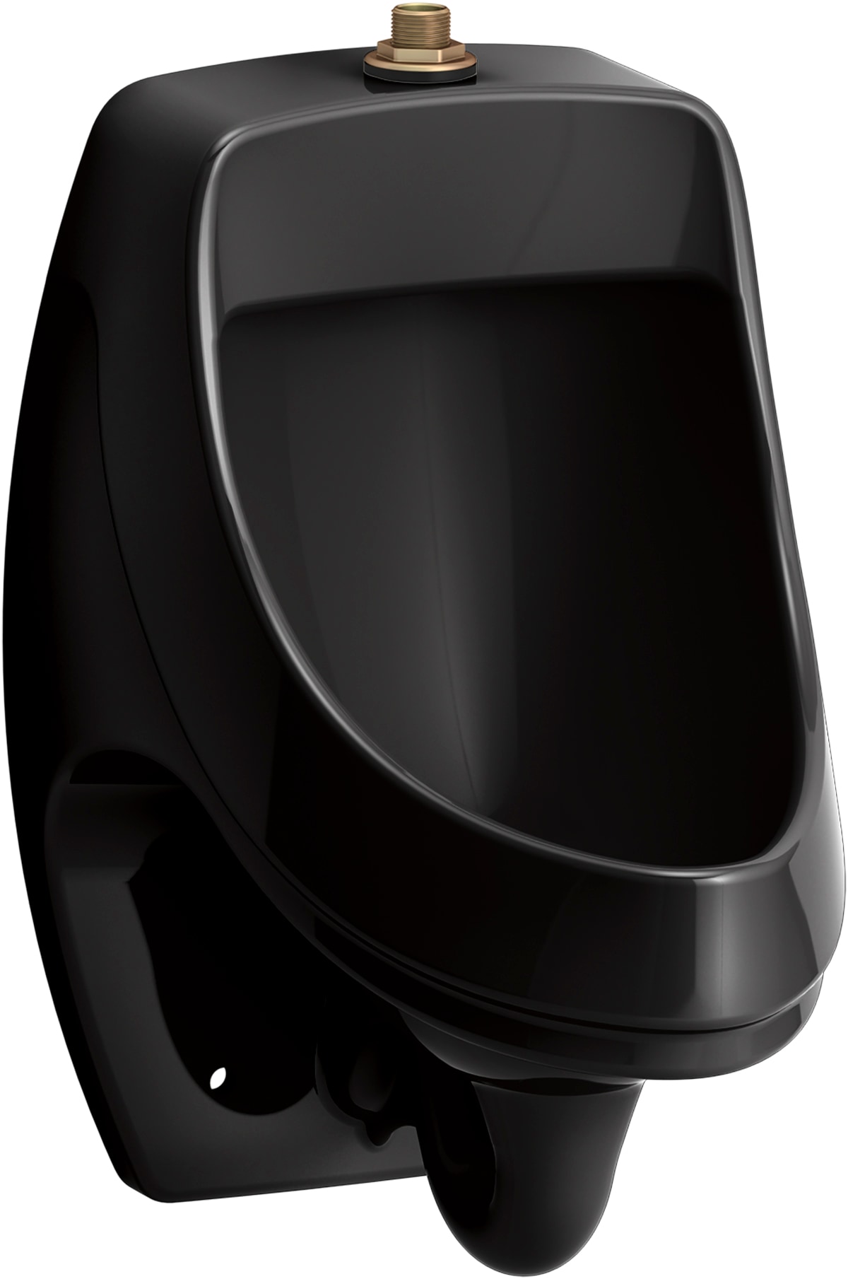 KOHLER K-5452-ET-7 0.13GPF (0.49 LPF) Black WaterSense Wall-mounted Urinal ( 11.75-in x 20.75-in )
