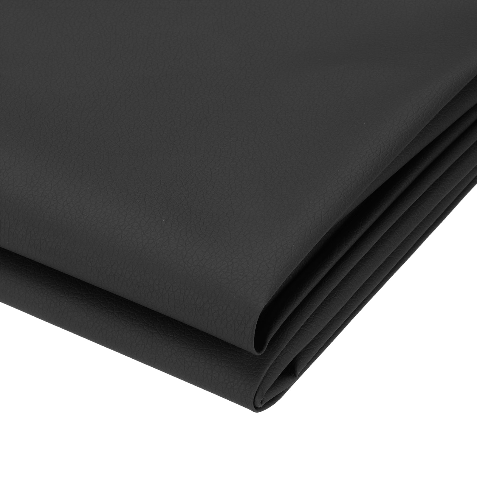 PATIKIL 63x39.4in Faux Leather Sheets Faux Leather Fabric Sheets Vinyl Fabric Synthetic Soft Waterproof PVC for Replacement Upholstery Car Furniture Sofa Boat Marine Black