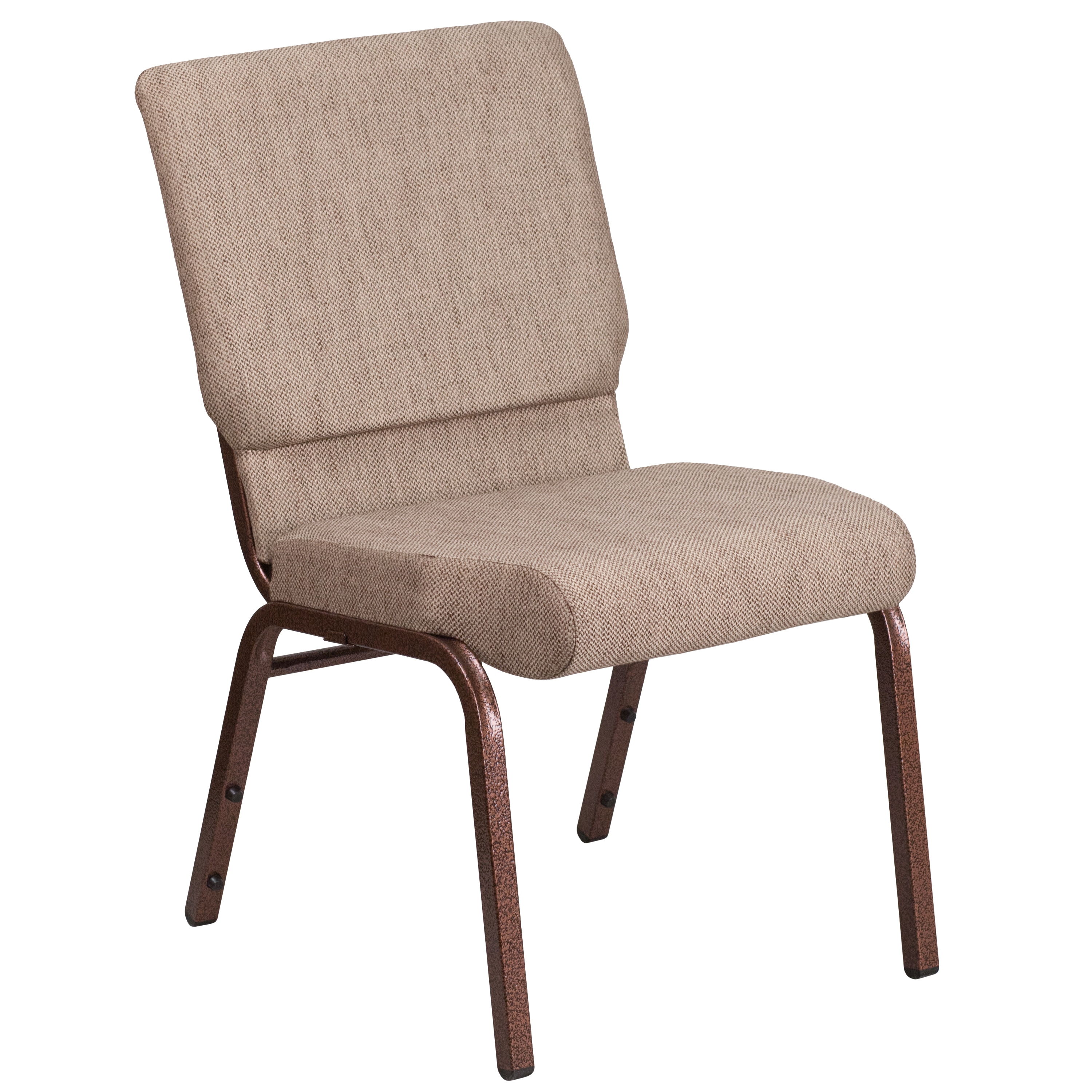 Flash Furniture 889142075325 Modern Beige Fabric/Copper Vein Frame Accent Chair