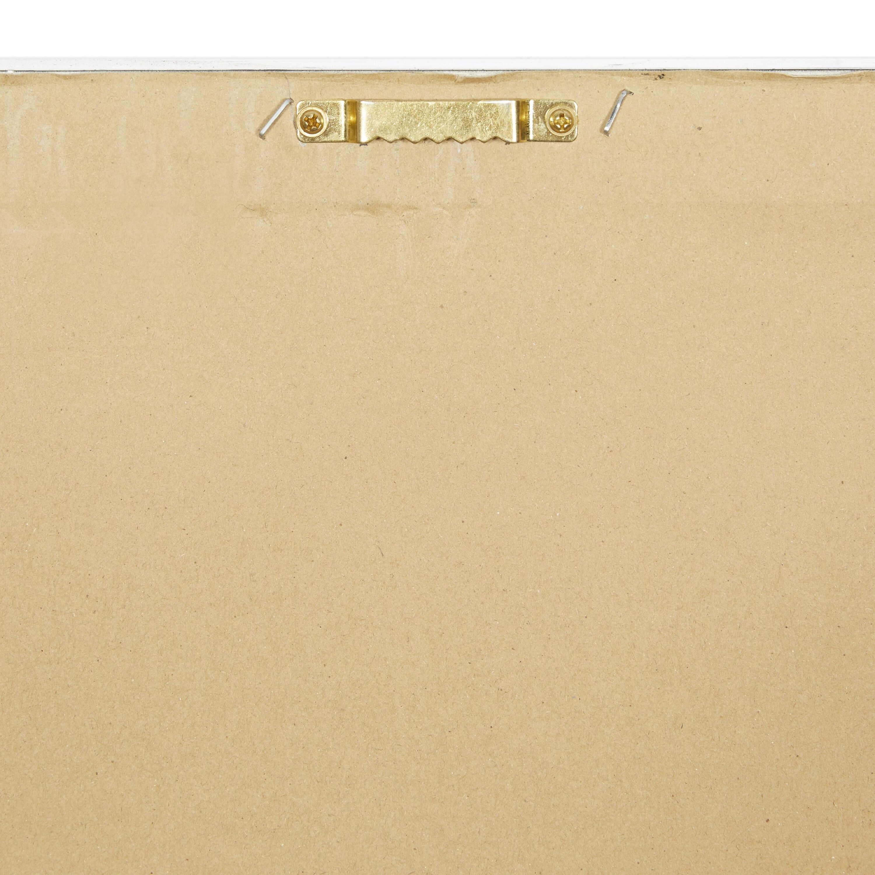 Oversized Brown and Tan Abstract Canvas Wall Art with Silver Frame