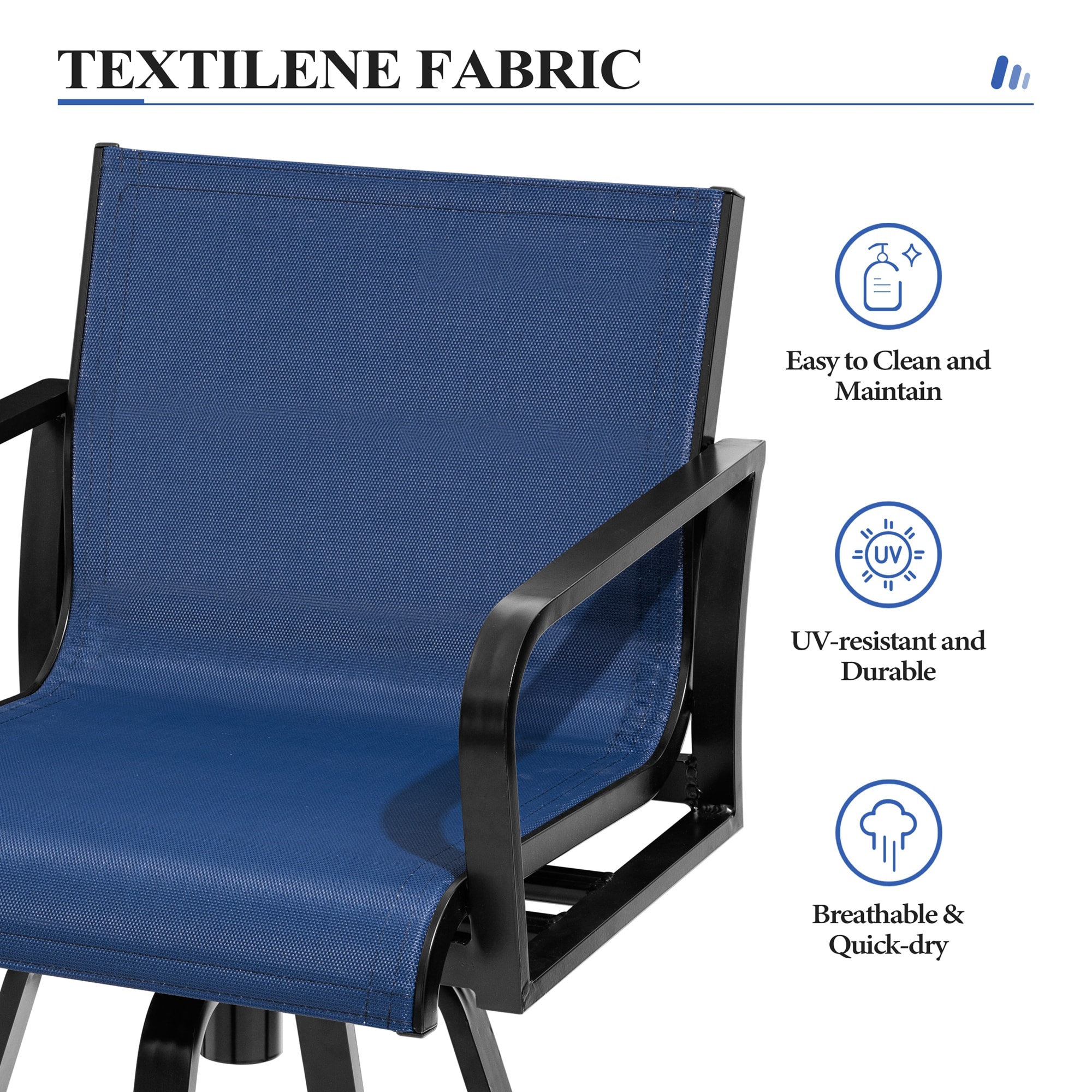 Crestlive Products CL-ST008NAV-2 Patio-Chairs - View #4