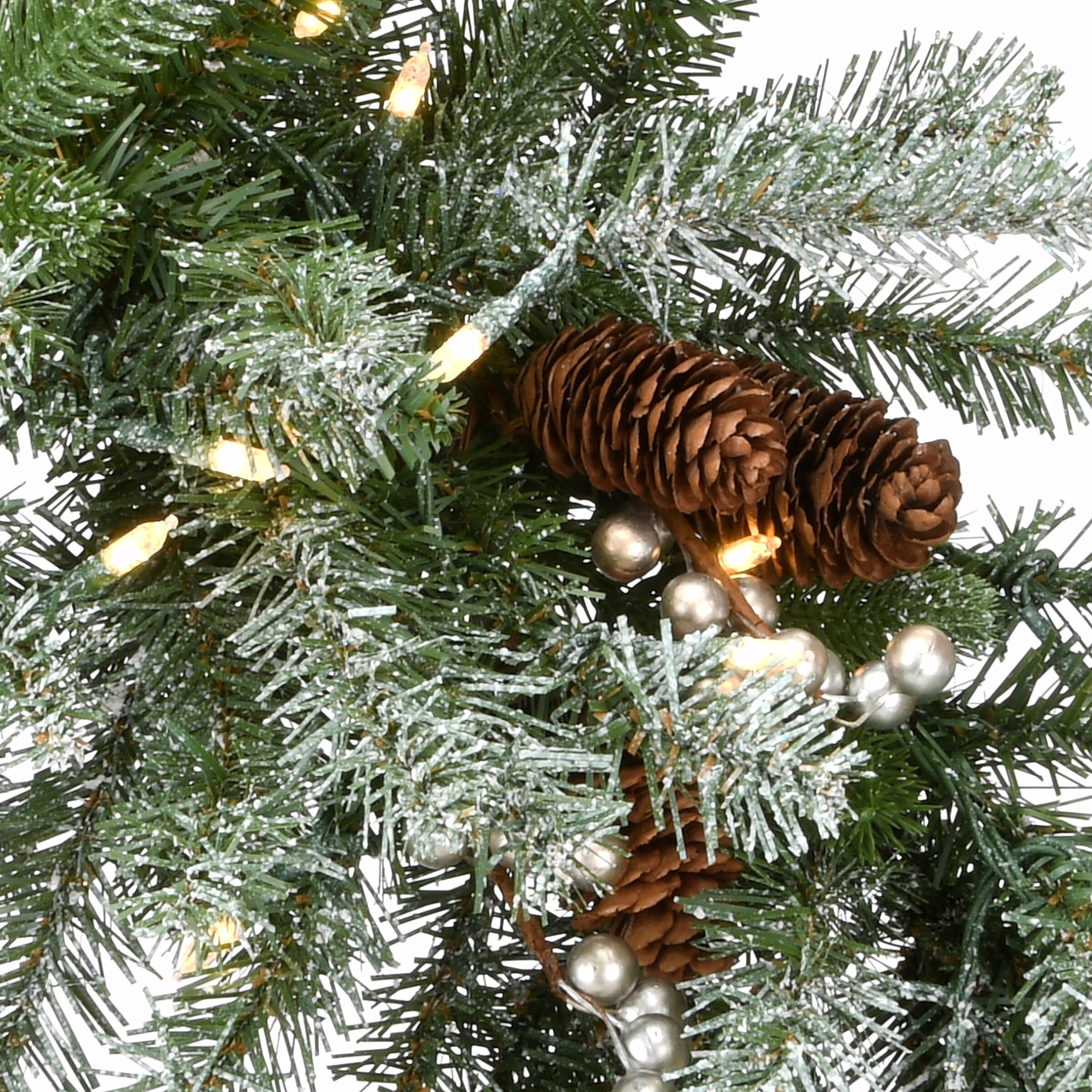 National Tree Company PEMG3-31424WBC1 Artificial-Christmas-Wreaths - View #6