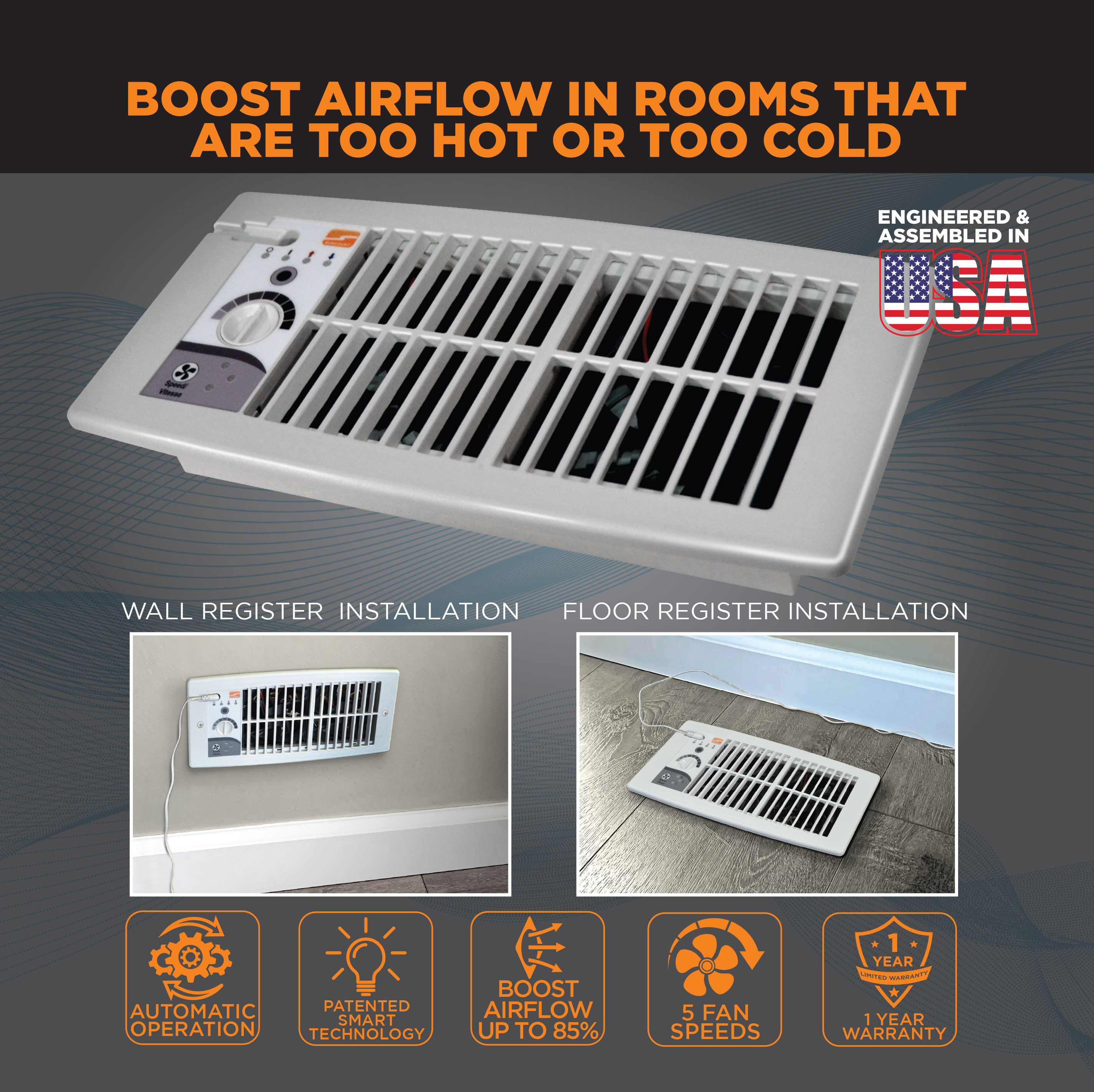SUNCOURT HC500-W Register-Boosters - View #4