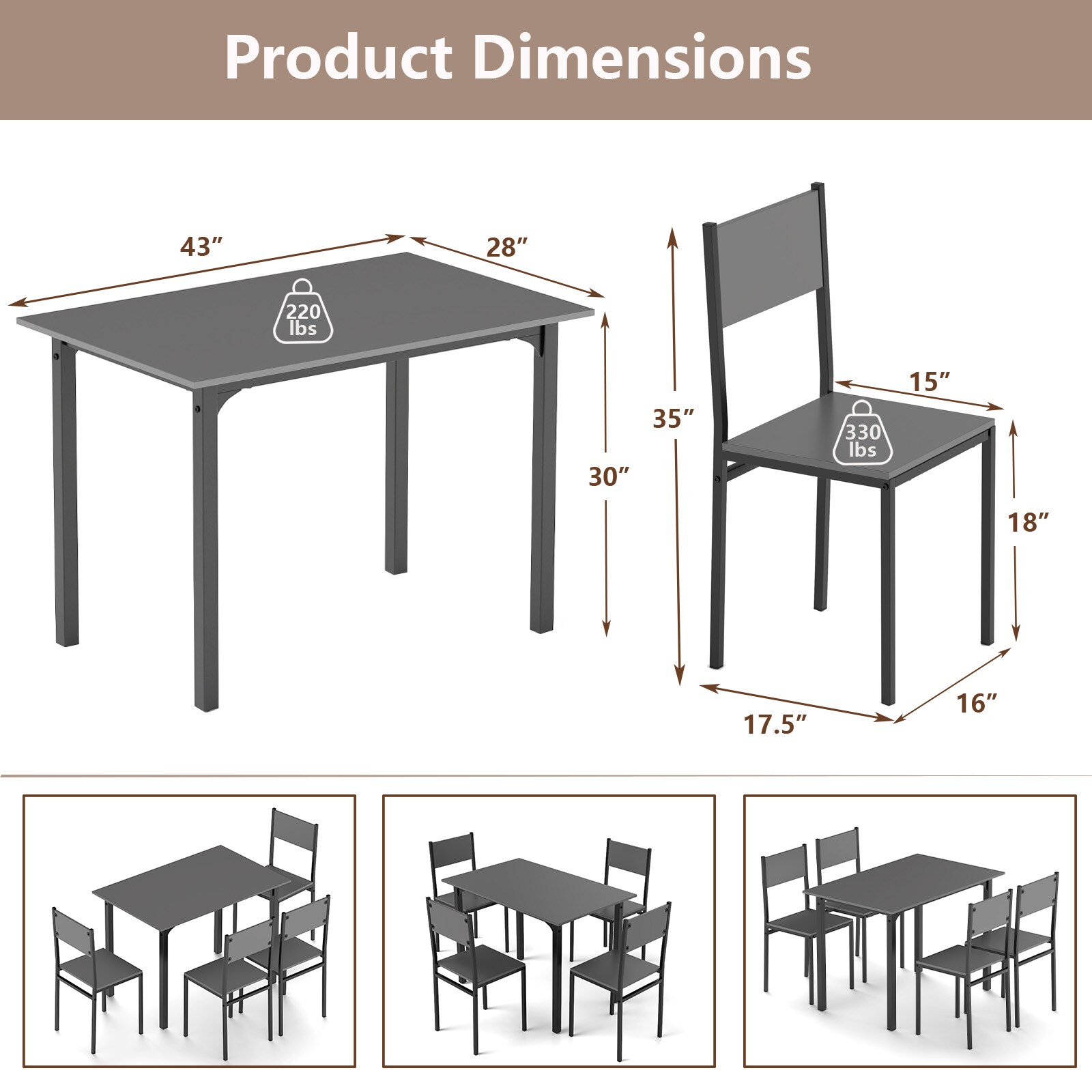SUGIFT LW018SUGHY488 Dining-Sets - View #3