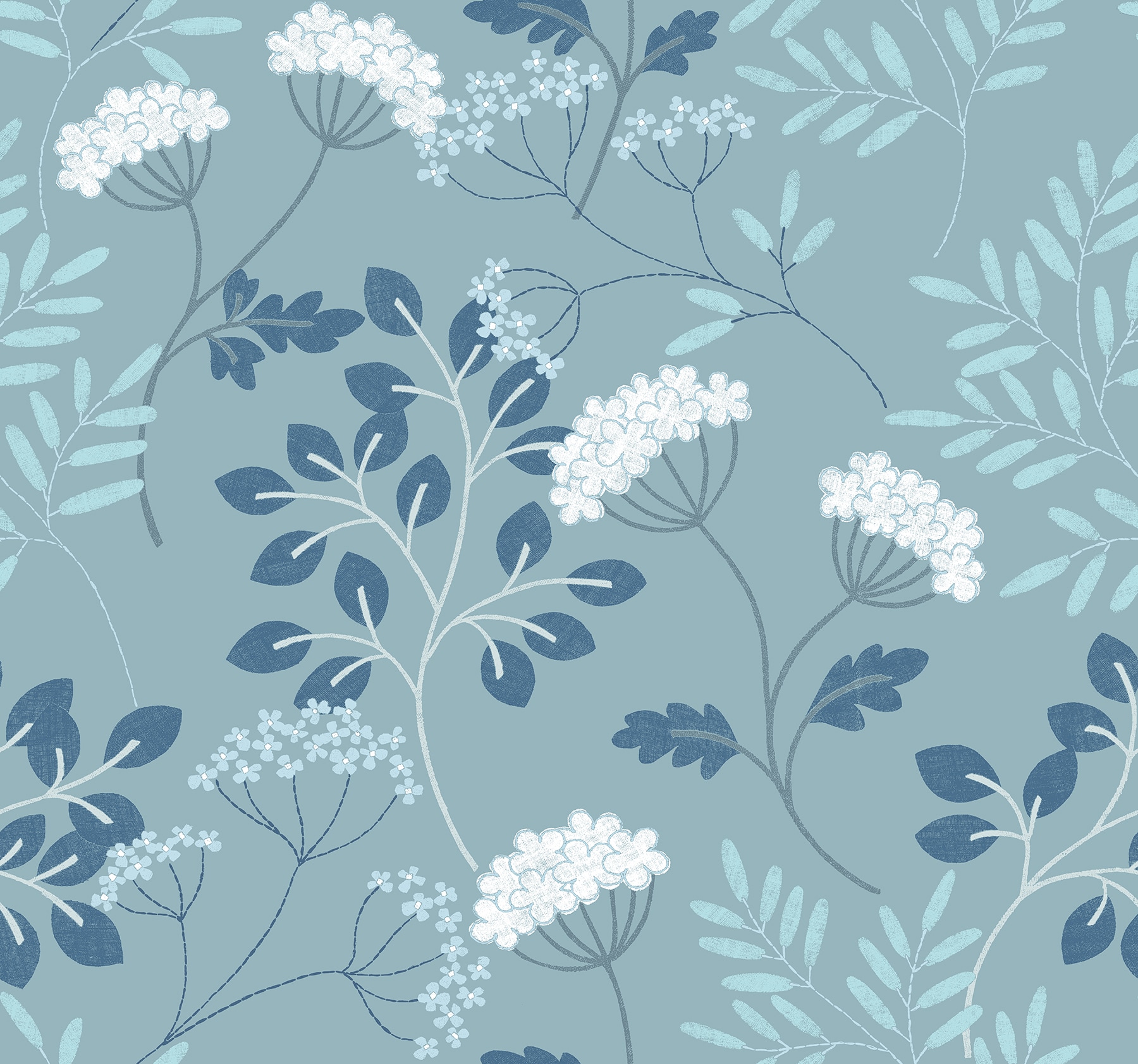 Scott Living 2975-87543 60.8-Sq. Feet Slate Non-woven Ivy/Vines Unpasted Wallpaper
