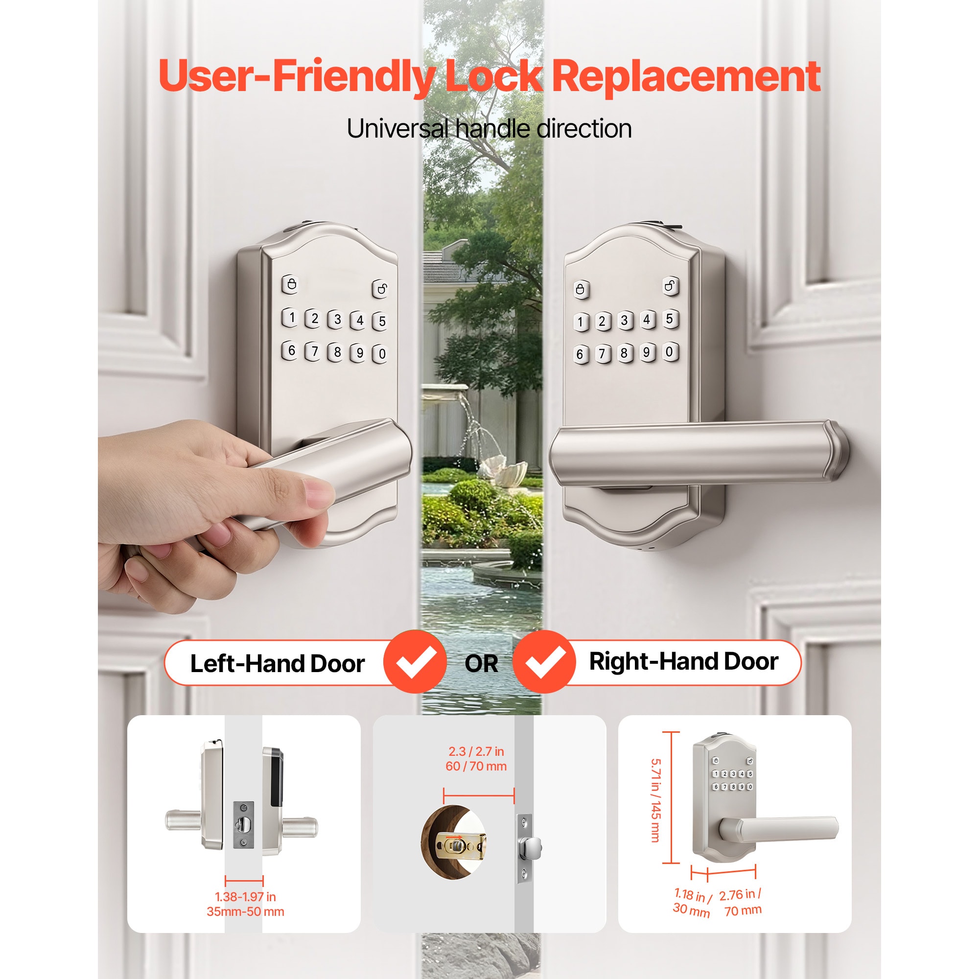 VEVOR SCJXSMBSBSDM14909V9 Door-Deadbolts - View #3