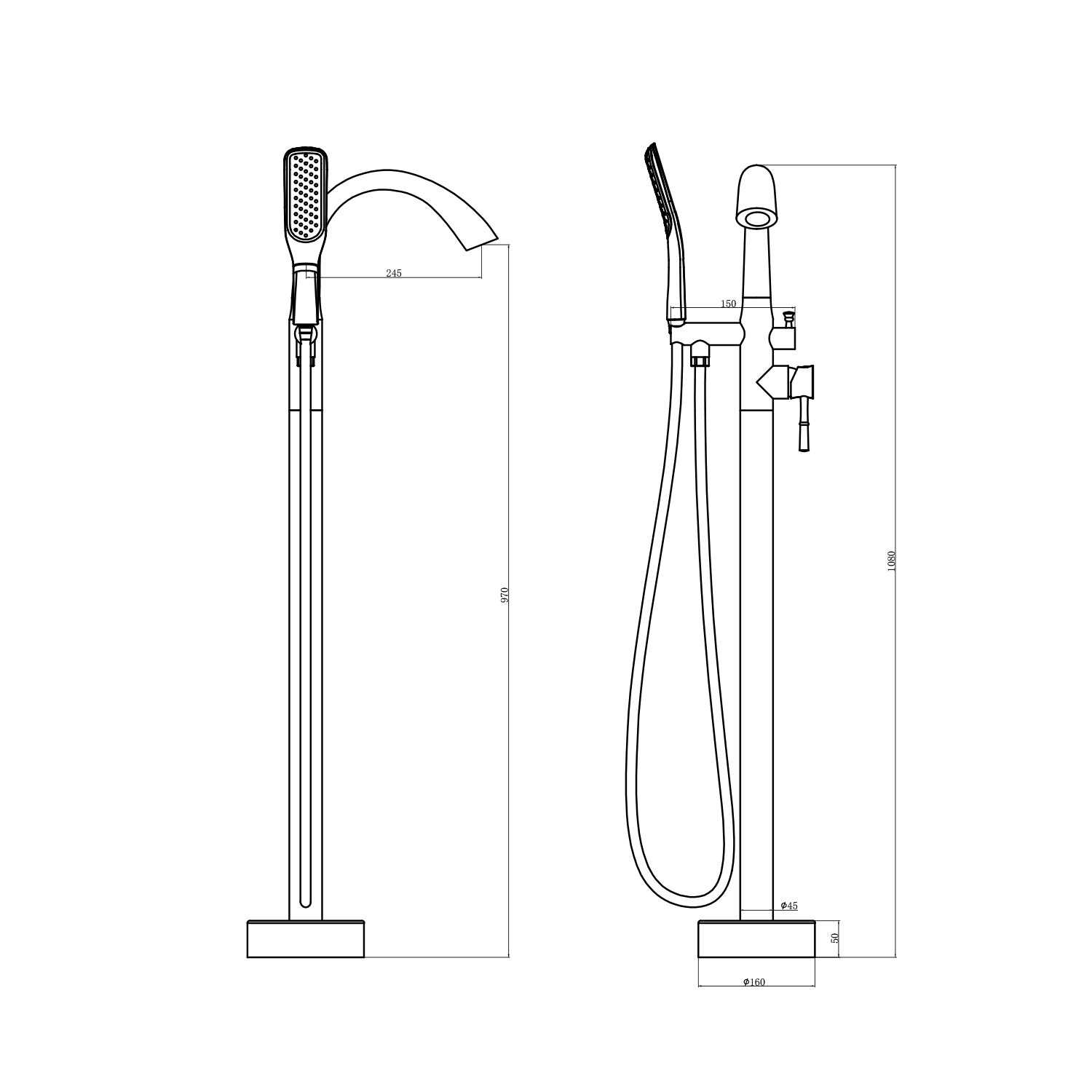 Maincraft HHK0171MB Roman-Tub-Faucets - View #6