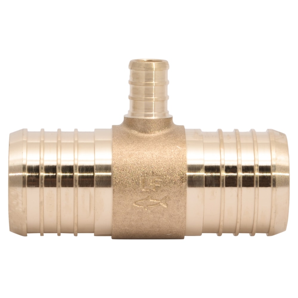 SharkBite 1-1/2-in x 1-1/2in x 1/2-in PEX Crimp Brass Reducing Tee