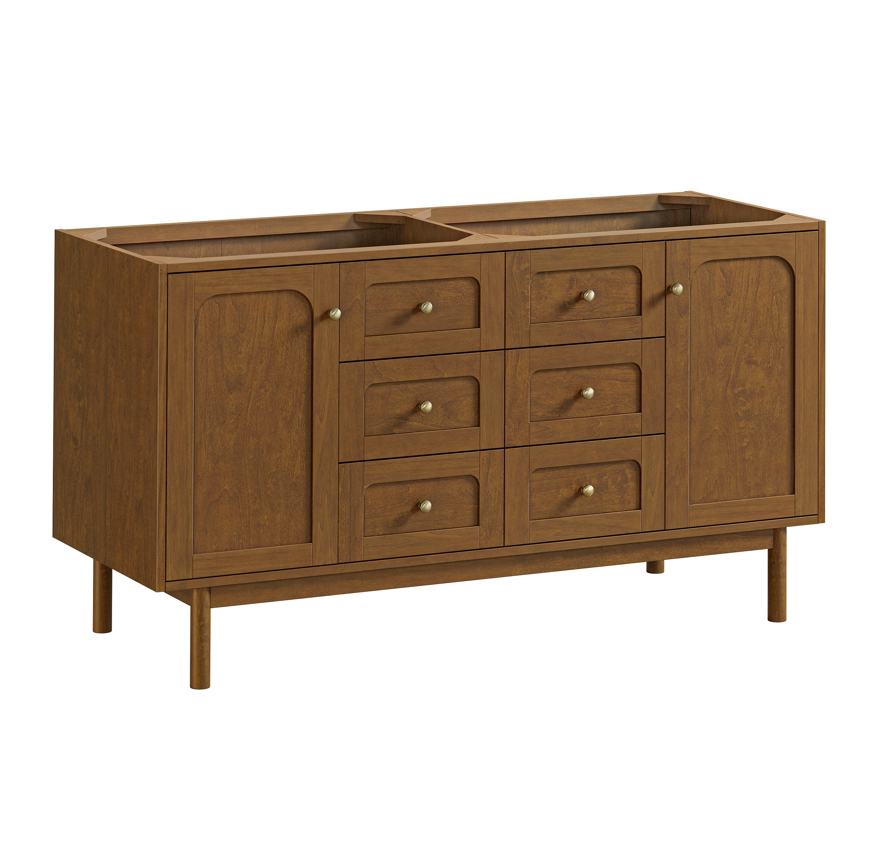 James Martin Vanities Hudson Honey Oak Bathroom Vanity Base Cabinet without Top