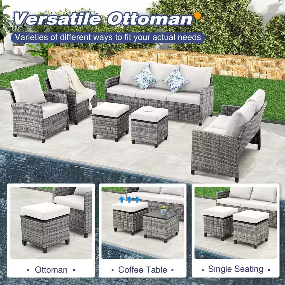 Forclover MONLDS08GY Patio-Conversation-Sets - View #3