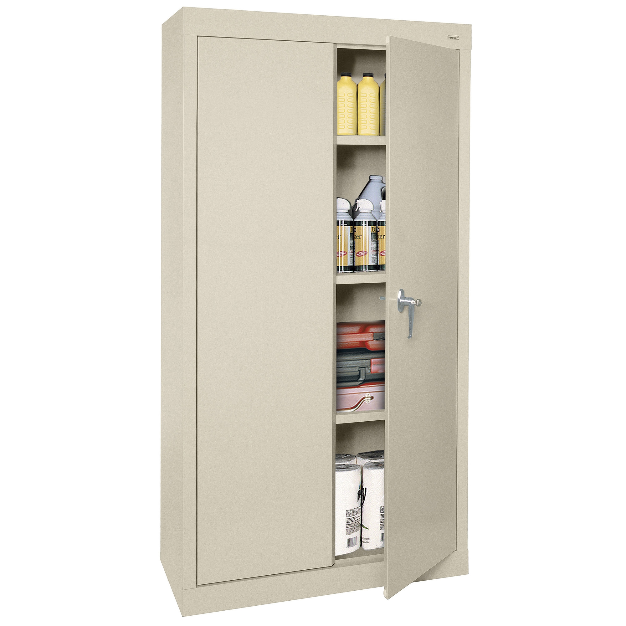 Putty Steel Lockable Freestanding Office Storage Cabinet