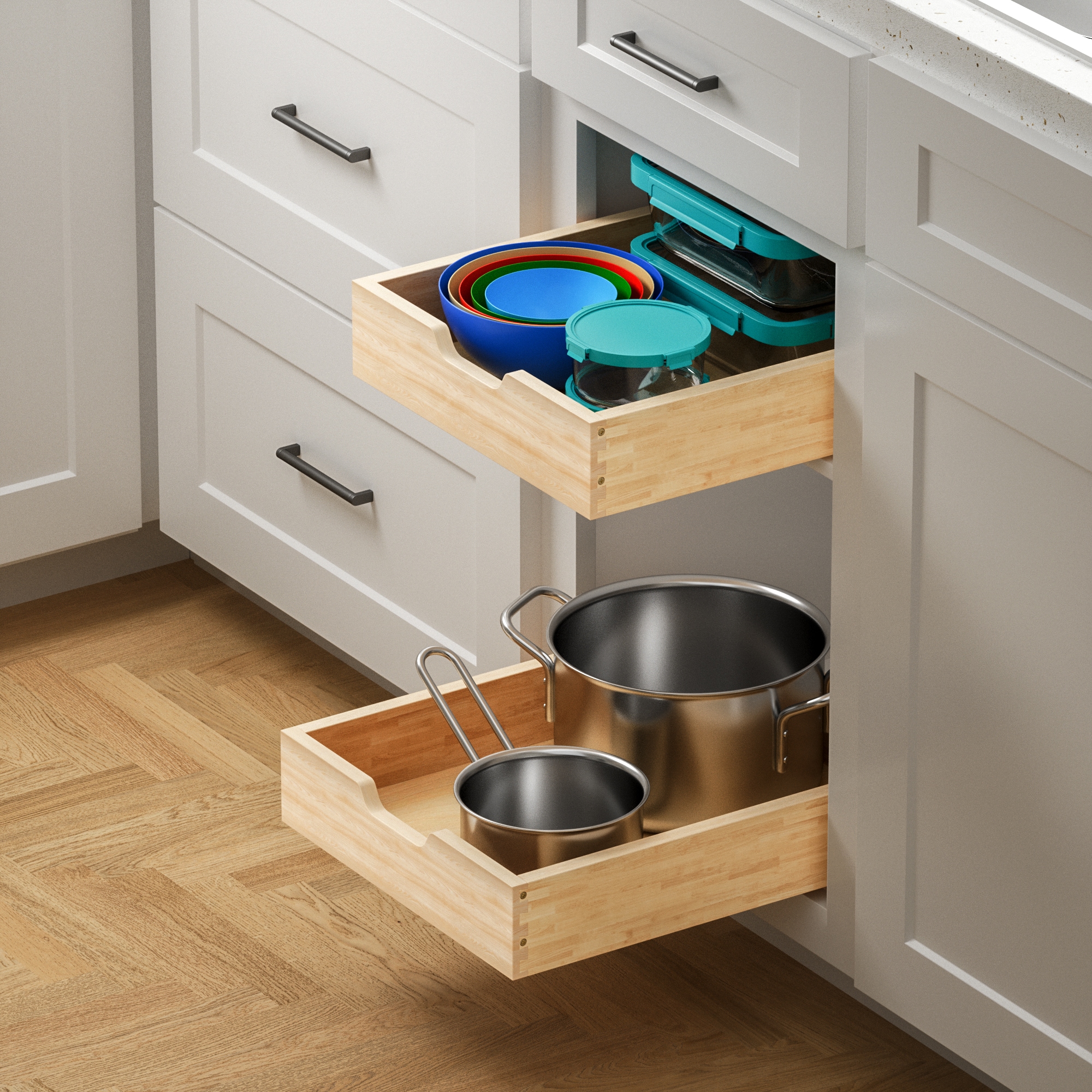 Drawer - Drawear スウェット LOVMOR Pull Out Cabinet Organizer with Soft Close 16.5-W x 21-in D