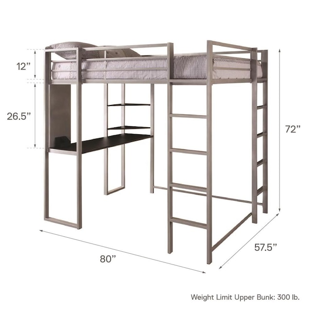 Study Loft Bunk Bed In The Beds, Dhp Metal Bunk Bed