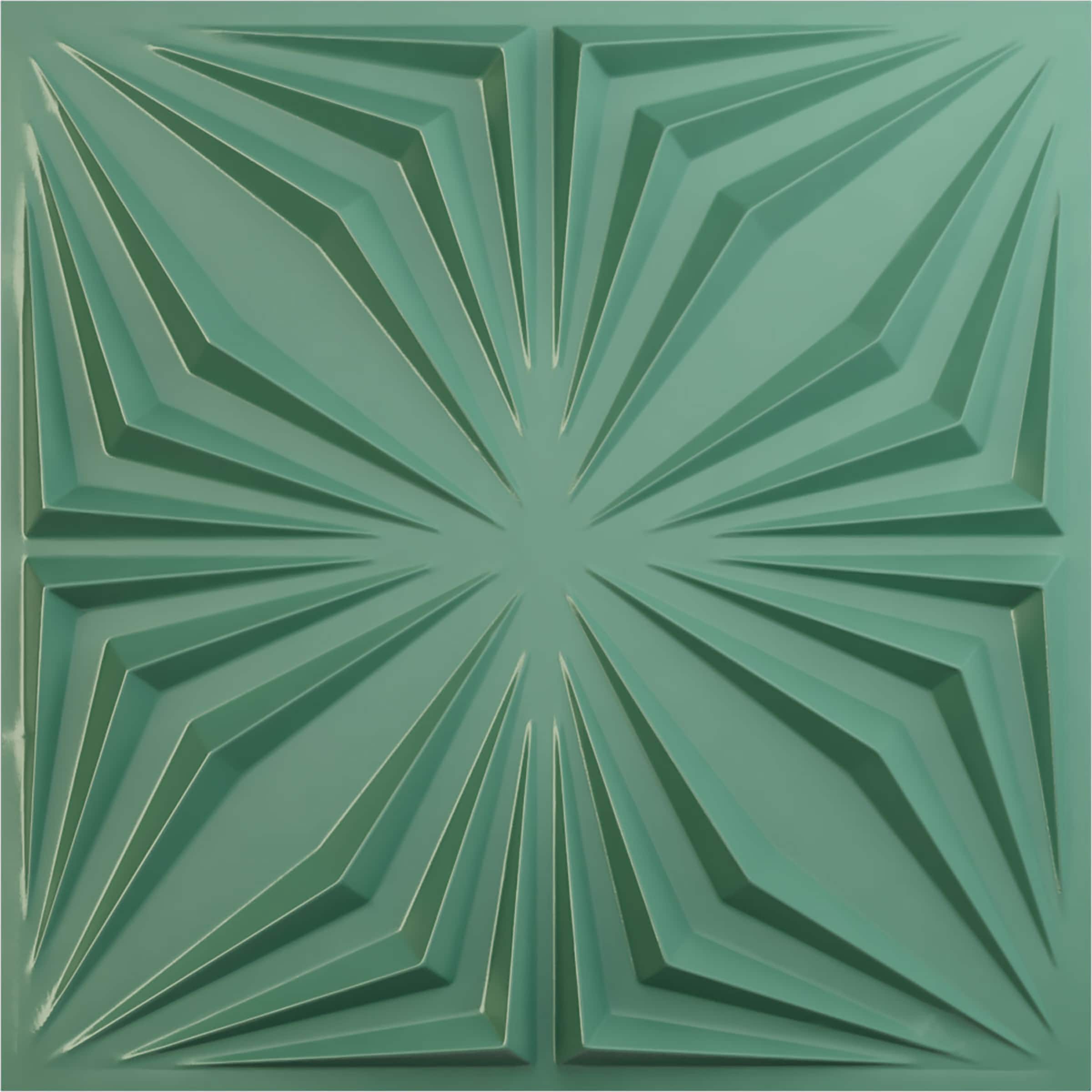 Ekena Millwork WP20X20AHFSM 19-5/8-in x 19-5/8-in Embossed Paintable/Stainable Green PVC Wall Panel ( 2.67-sq ft )