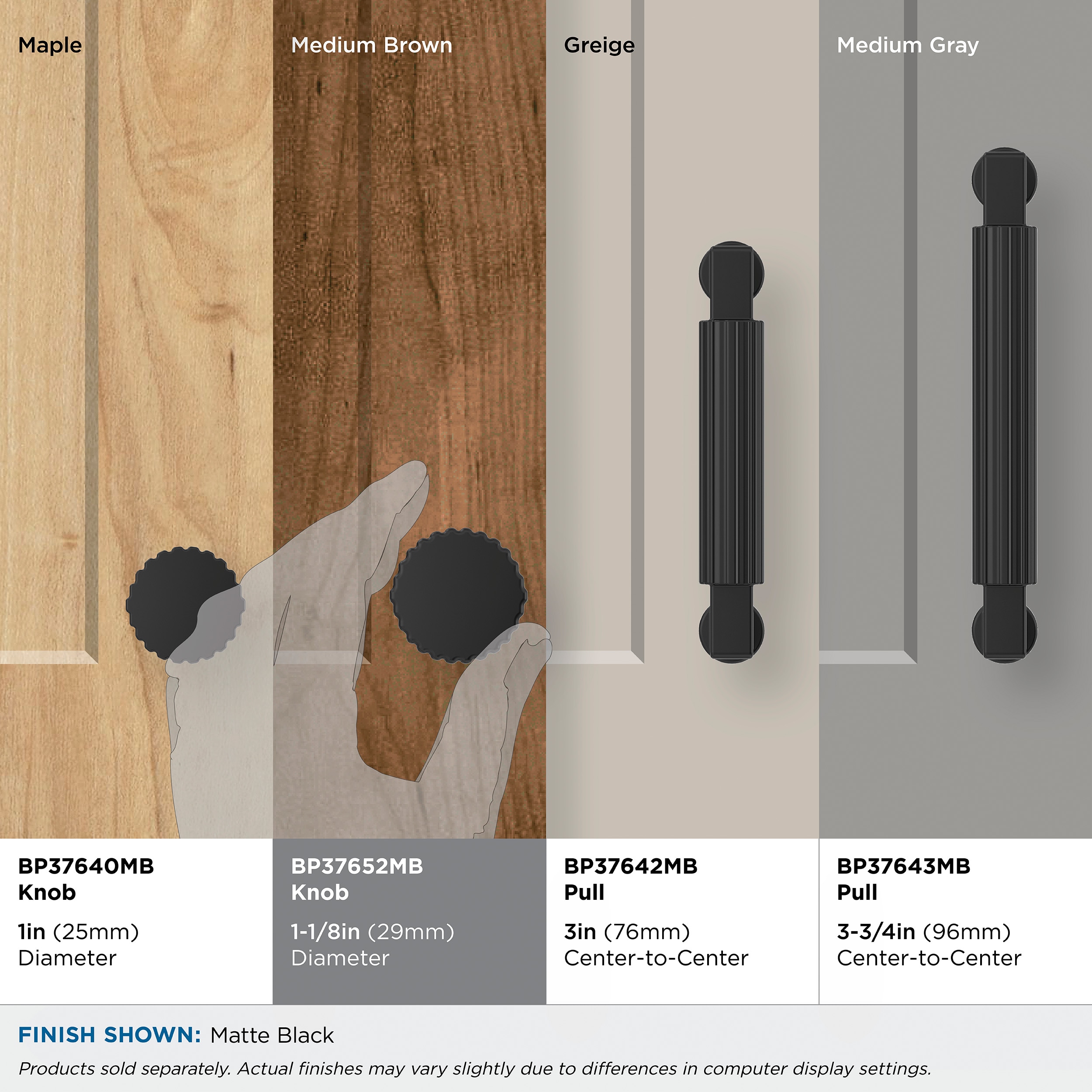 Amerock BP37652MB Cabinet-Knobs - View #7