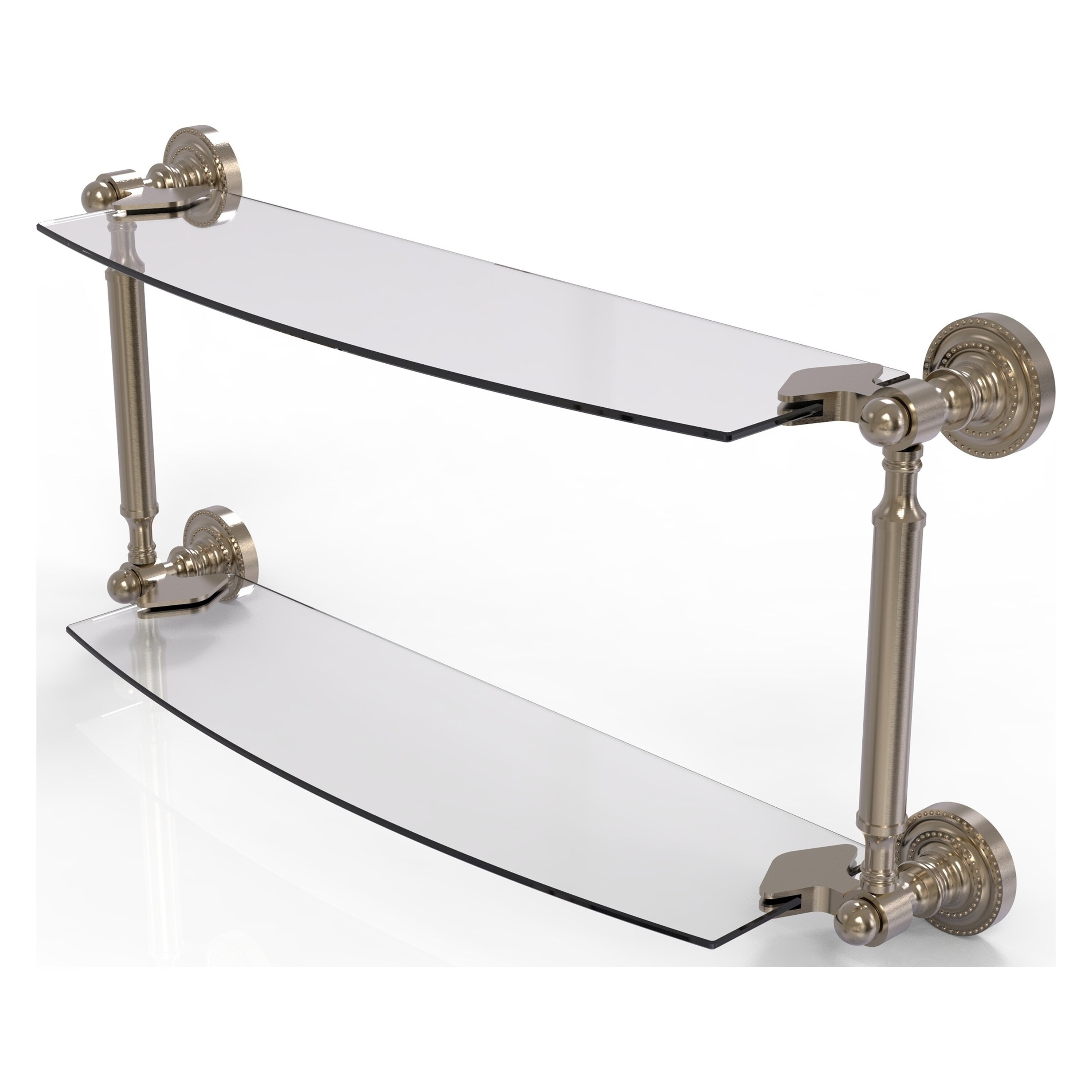 Allied Brass DT-34/18-PEW Dottingham Antique Pewter 2 -Tier Wall mount Bathroom Shelf ( 18-in x 7-in x 5-in )