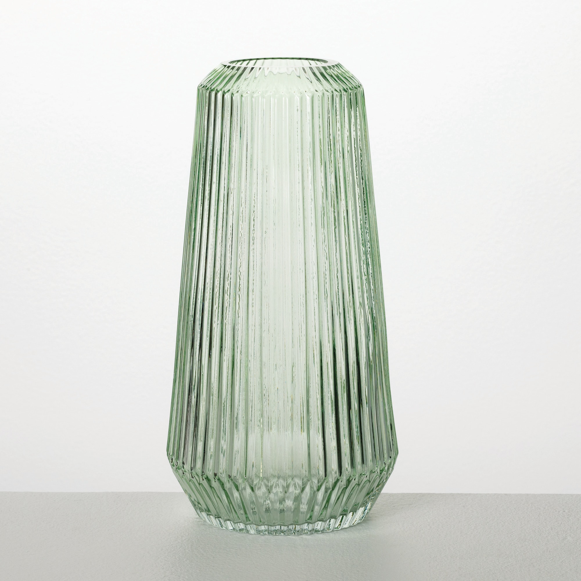 Sullivans G8502 Green Glass Modern Vase