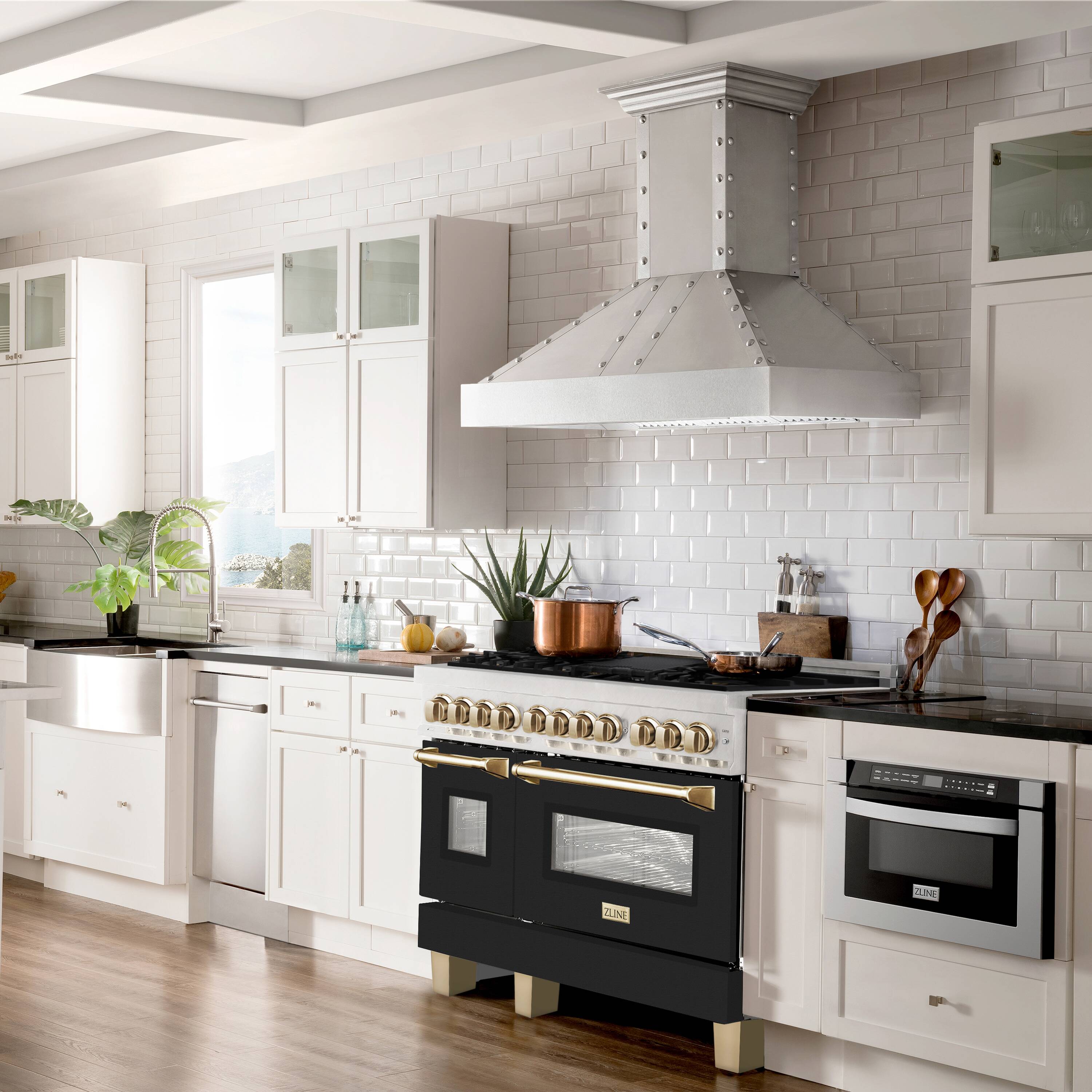 ZLINE KITCHEN & BATH RASZ-BLM-48-G Double-Dual-Fuel-Ranges - View #14