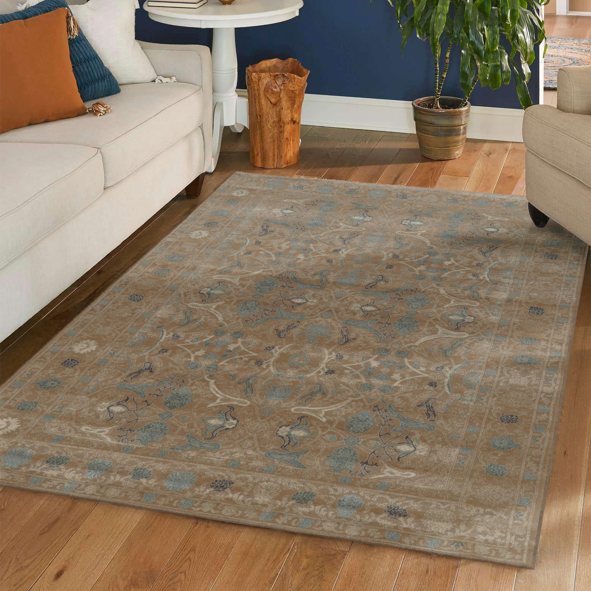 Radici USA 3564/0010/BEIGE Colosseo 3 x 5 (ft) Polypropylene Beige Rectangular Indoor Distressed/Overdyed Vintage Area rug